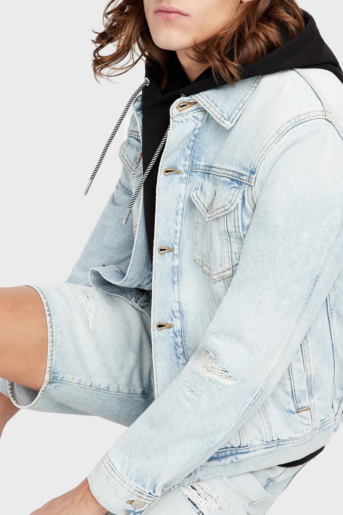 شلوار جین آبی مردانه 100 ٪ پنبه معمولی مناسب Kot کوتاه 3RZJ65 Z1S5Z 1500 Armani Exchange