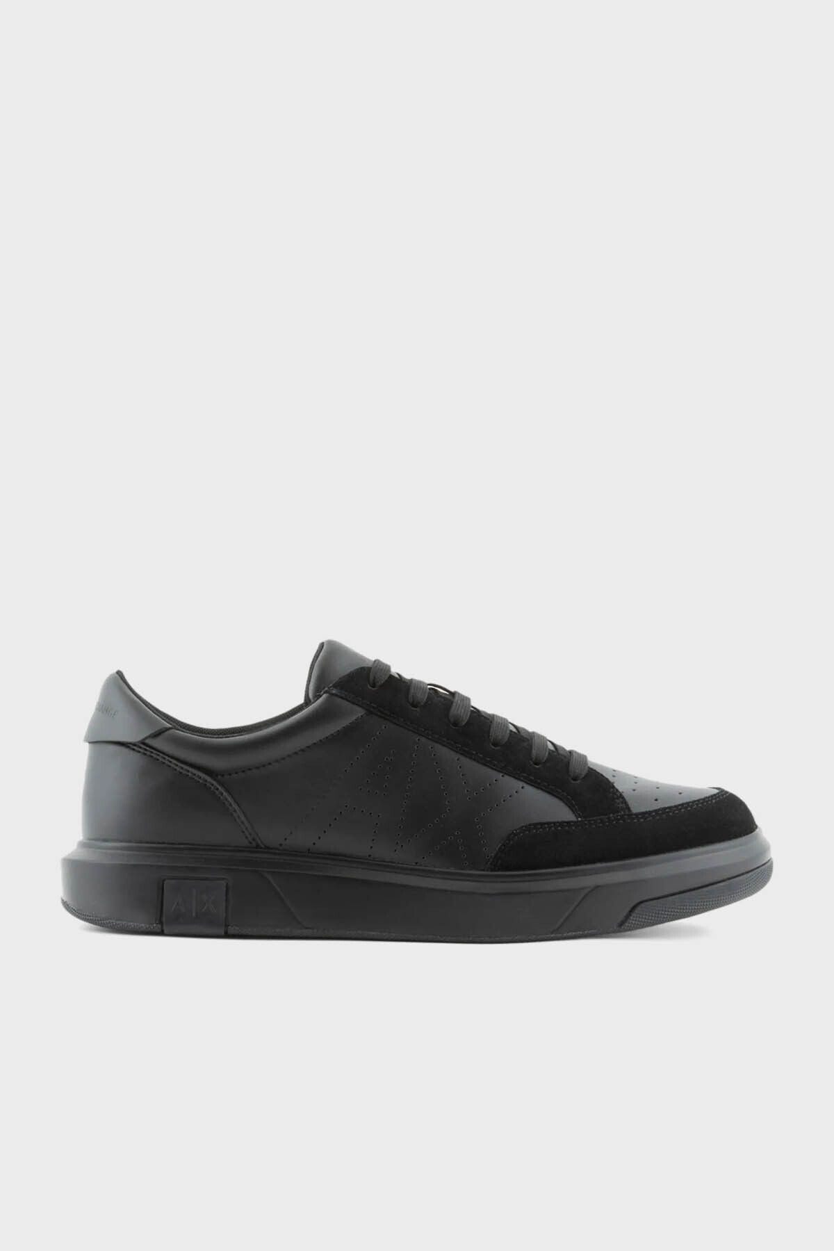 لوگو کفش کتانی کفش مردانه XUX177 XV762 K001 Armani Exchange