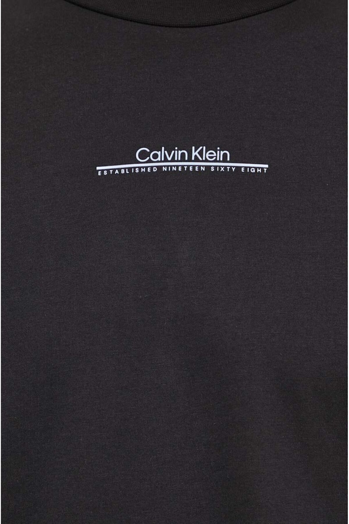 تی شرت مشکی مردانه آستین کوتاه پنبه پیراهن سیاه K10K112486 beh Calvin Klein