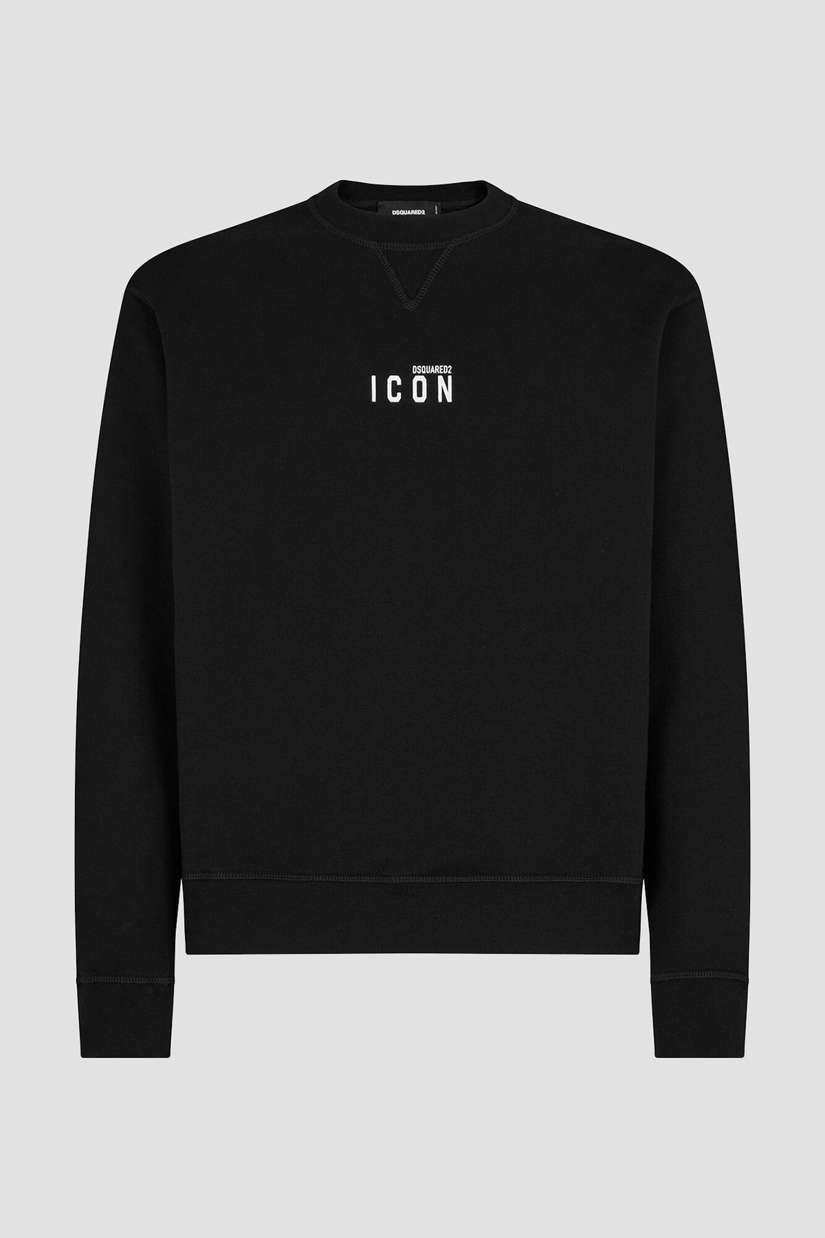 سویشرت مشکی مردانه یقه دوچرخه پنبه ای مناسب عرق 965 DSquared2