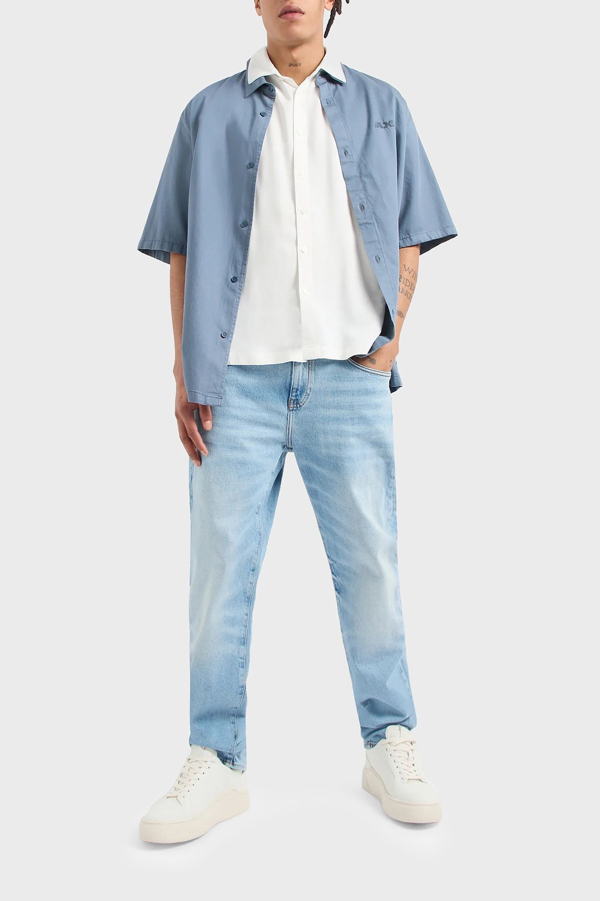 شلوار جین آبی مردانه J13 Stretch Cotton Slim Fit 3DZJ13 Z1YFZ 1500 Armani Exchange