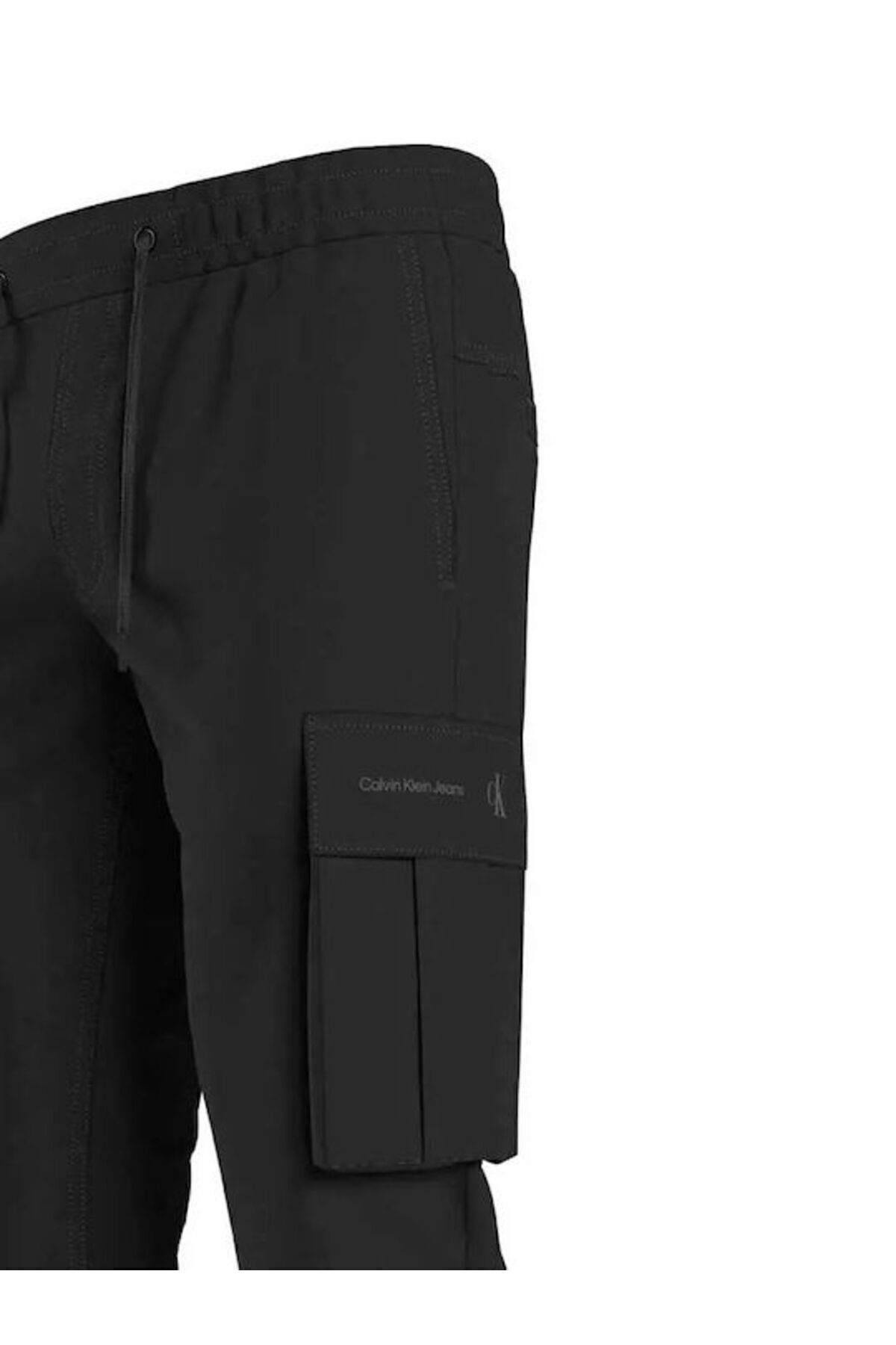 شلوار گرمکن مشکی مردانه پارچه بافندگی آقایان مدل مسطح کمر شش j30j324686 beh Calvin Klein