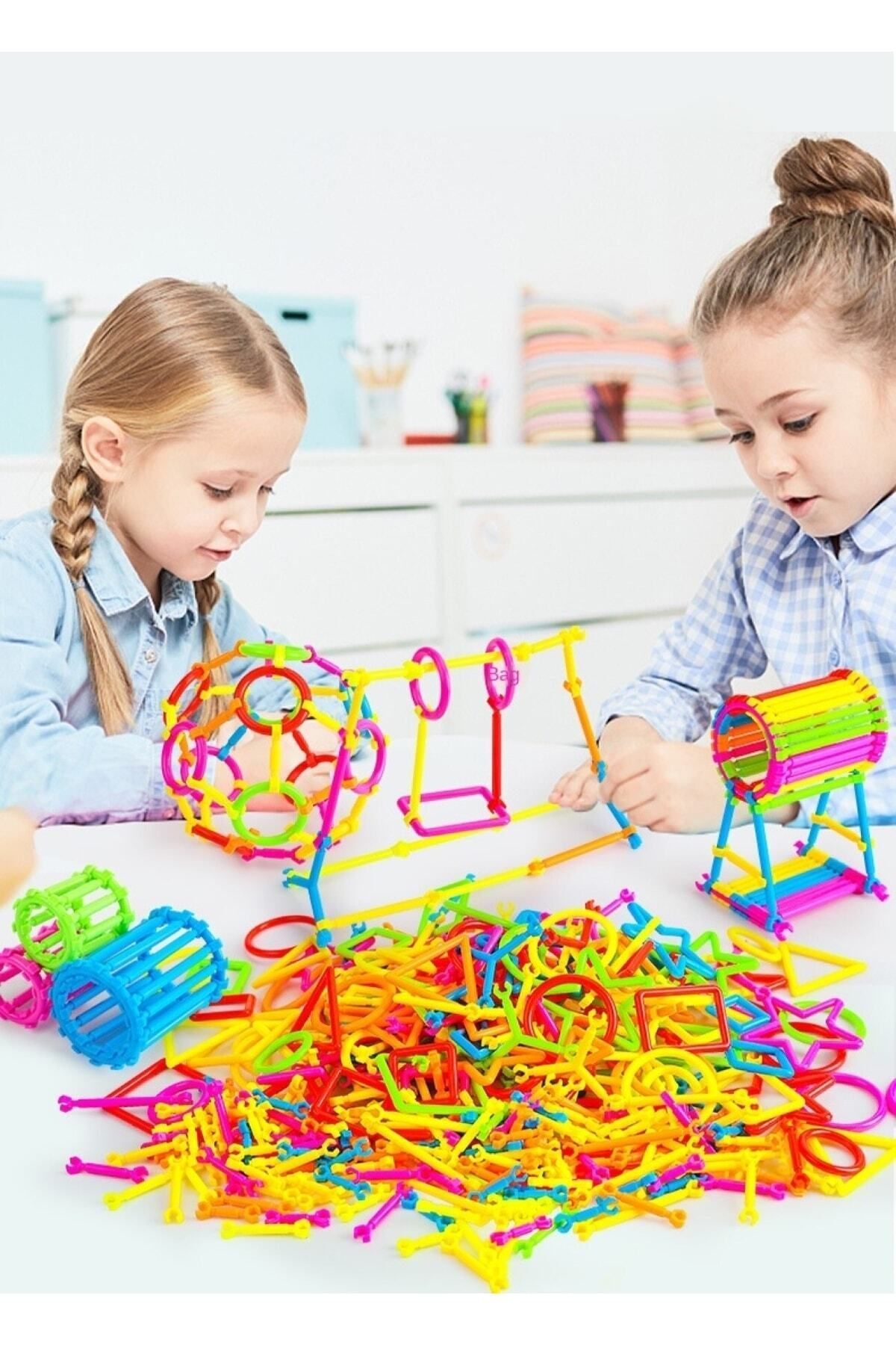 nesoedu Geometrik Çubuklar 120 Parça Bloklar Yapboz Puzzle Bultak Zeka Renk Algı Gelişim Eğitici Oyuncak fotoğrafı 7 (önizleme)