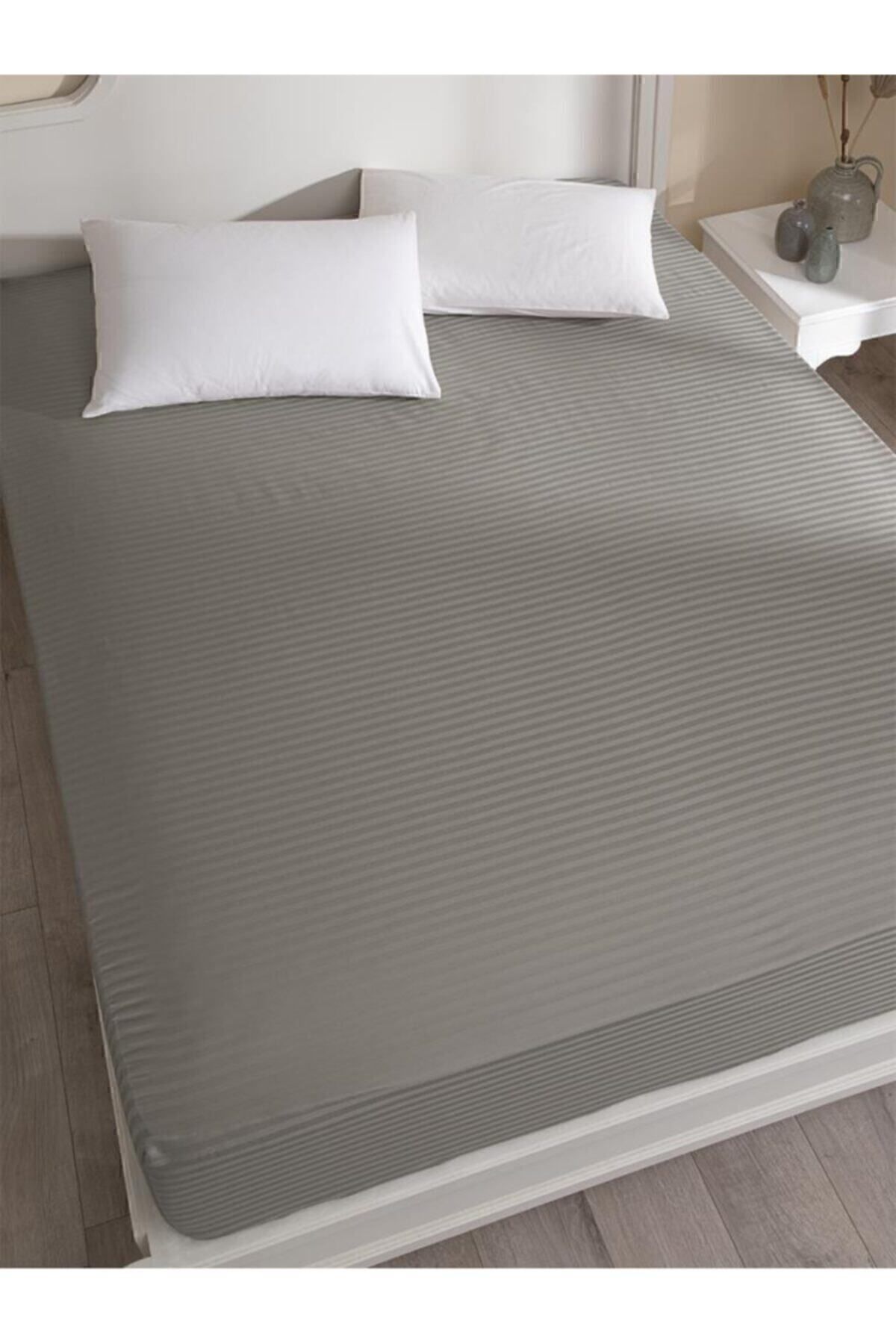 ست ملحفه دو نفره نود ورق های تایر ساتن پنبه ای دوتایی 180x200 سانتی متر Karna Home