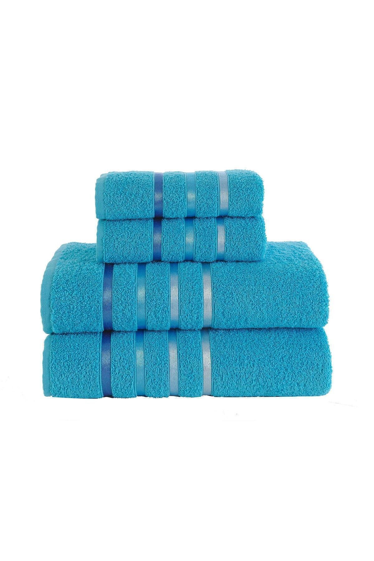 حوله آبی باله 4 بیت فیروزه Karna Home