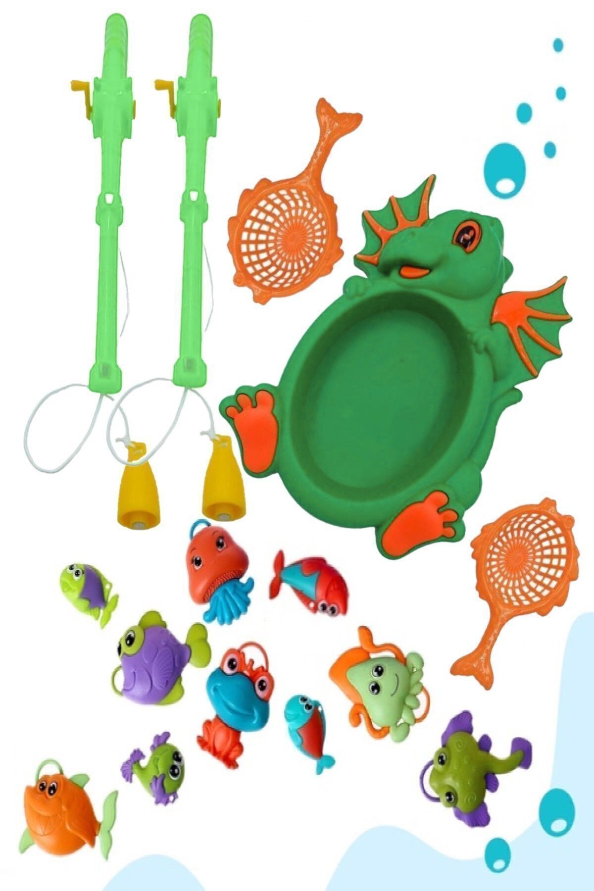 Bundera Balık Tutma Yakalama Oyunu 12 Parça Mıknatıslı Oltalı Deniz Canlıları Eğlenceli Eğitici Oyuncak fotoğrafı 5 (önizleme)
