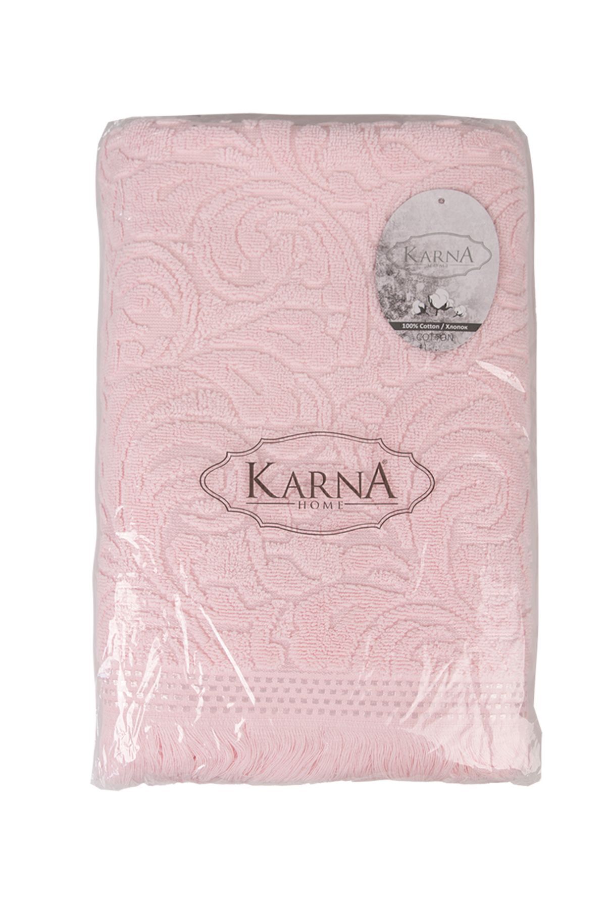 حوله آشپزخانه صورتی ESRA JACQUARD با 50x90 سانتی متر Karna Home