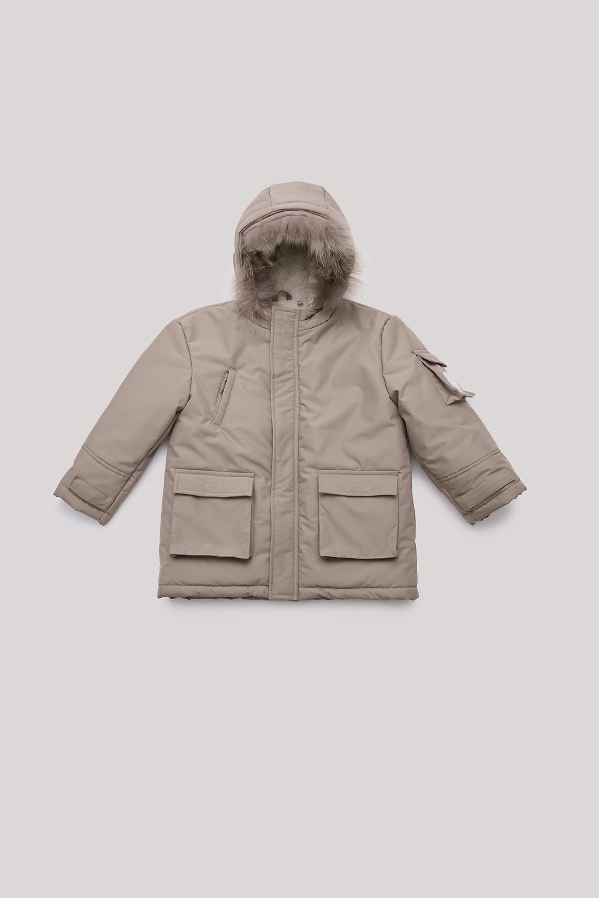 BG Store Erkek Çocuk Bej Mont