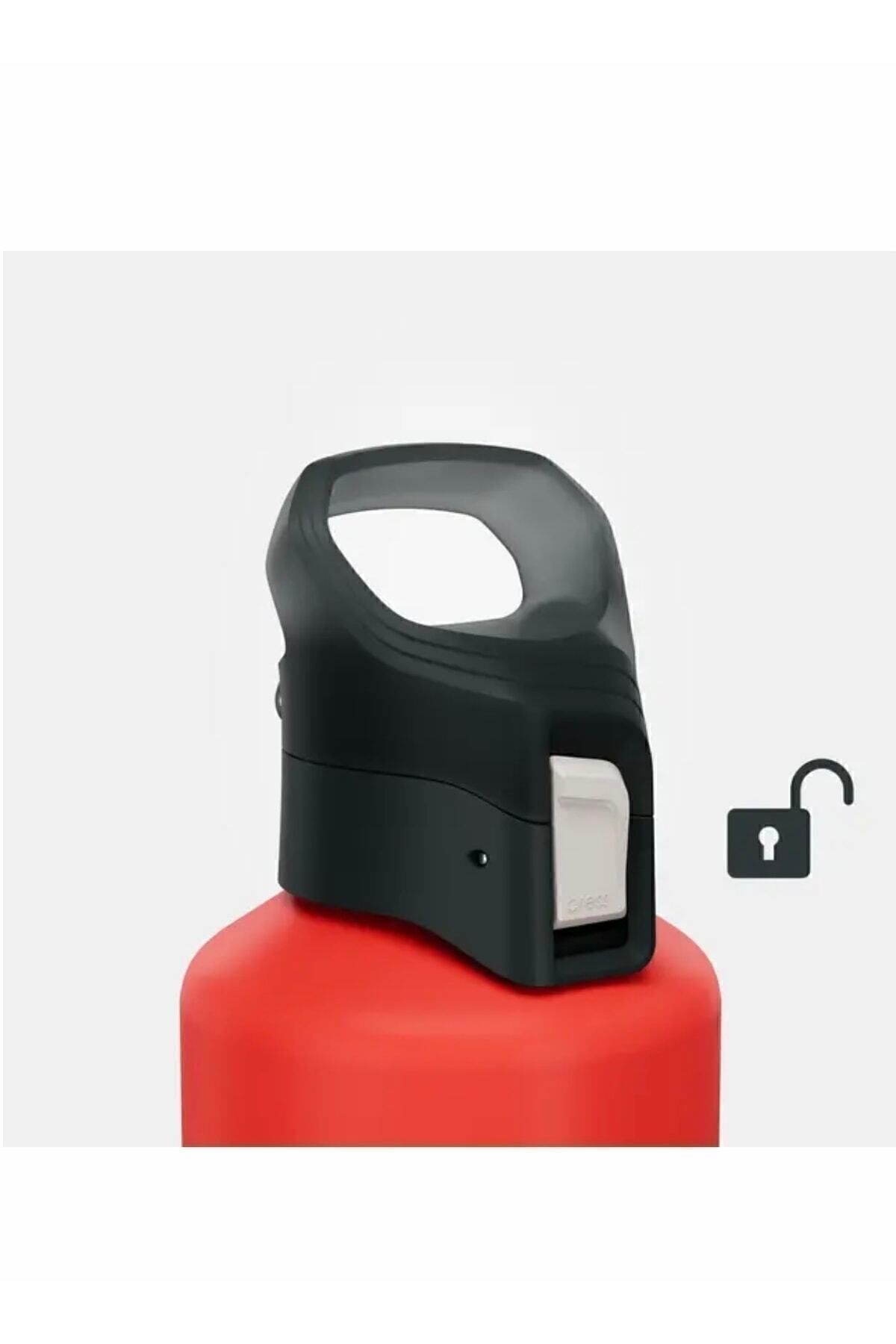 قمقمه ورزشی قرمز اردوگاه آلومینیومی ماتارا 1 LT RED MH500 Decathlon