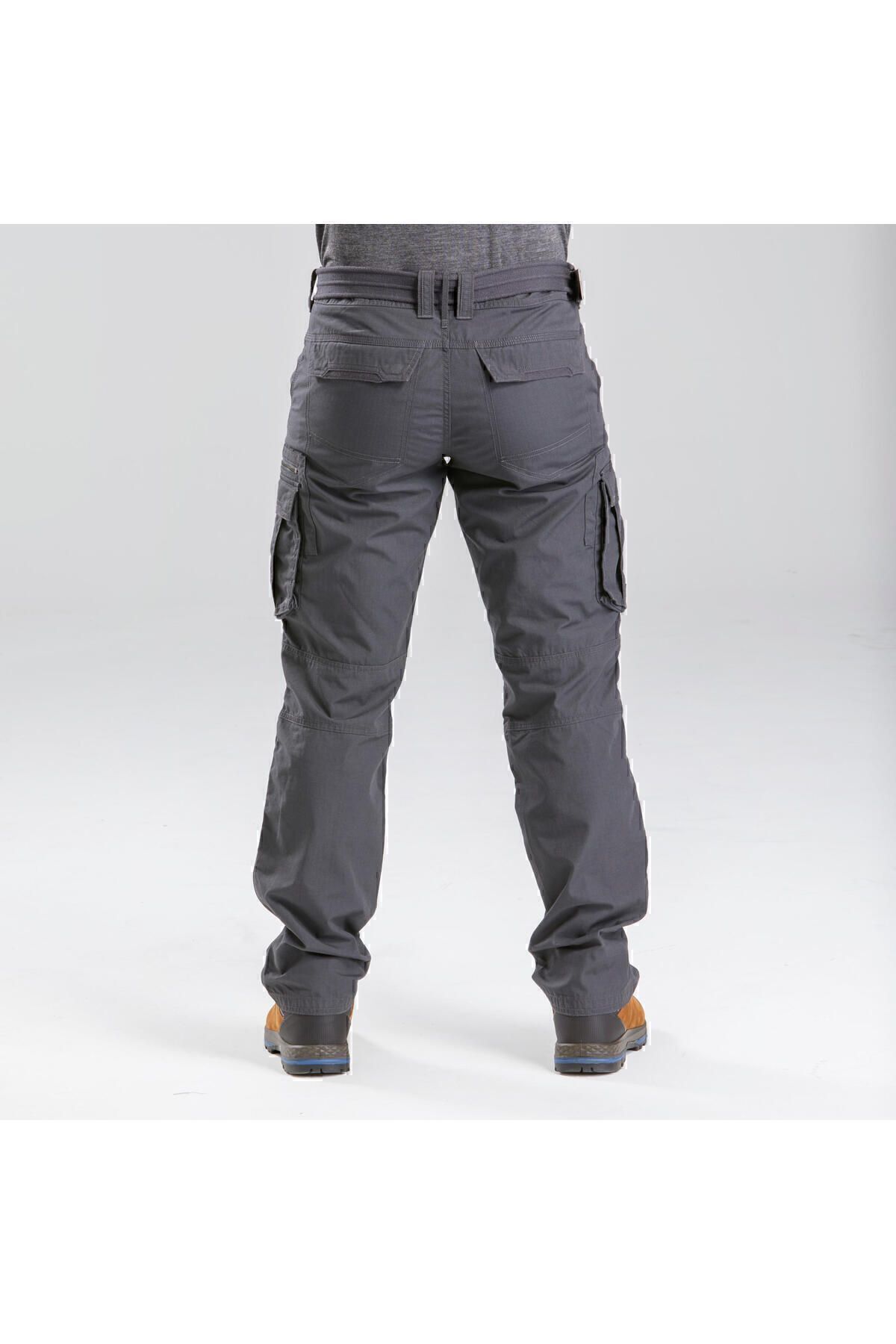 Decathlon Erkek Outdoor Kargo Pantolon Gri Travel 100