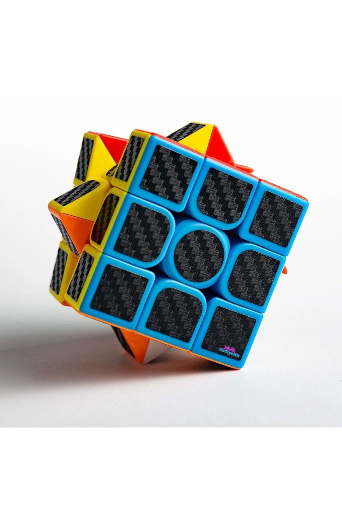 hediyecik-Moyu Meilong 3X3 Carbon Fiber Intelligence Cube Intelligence Cube Cube Speed Cube 4