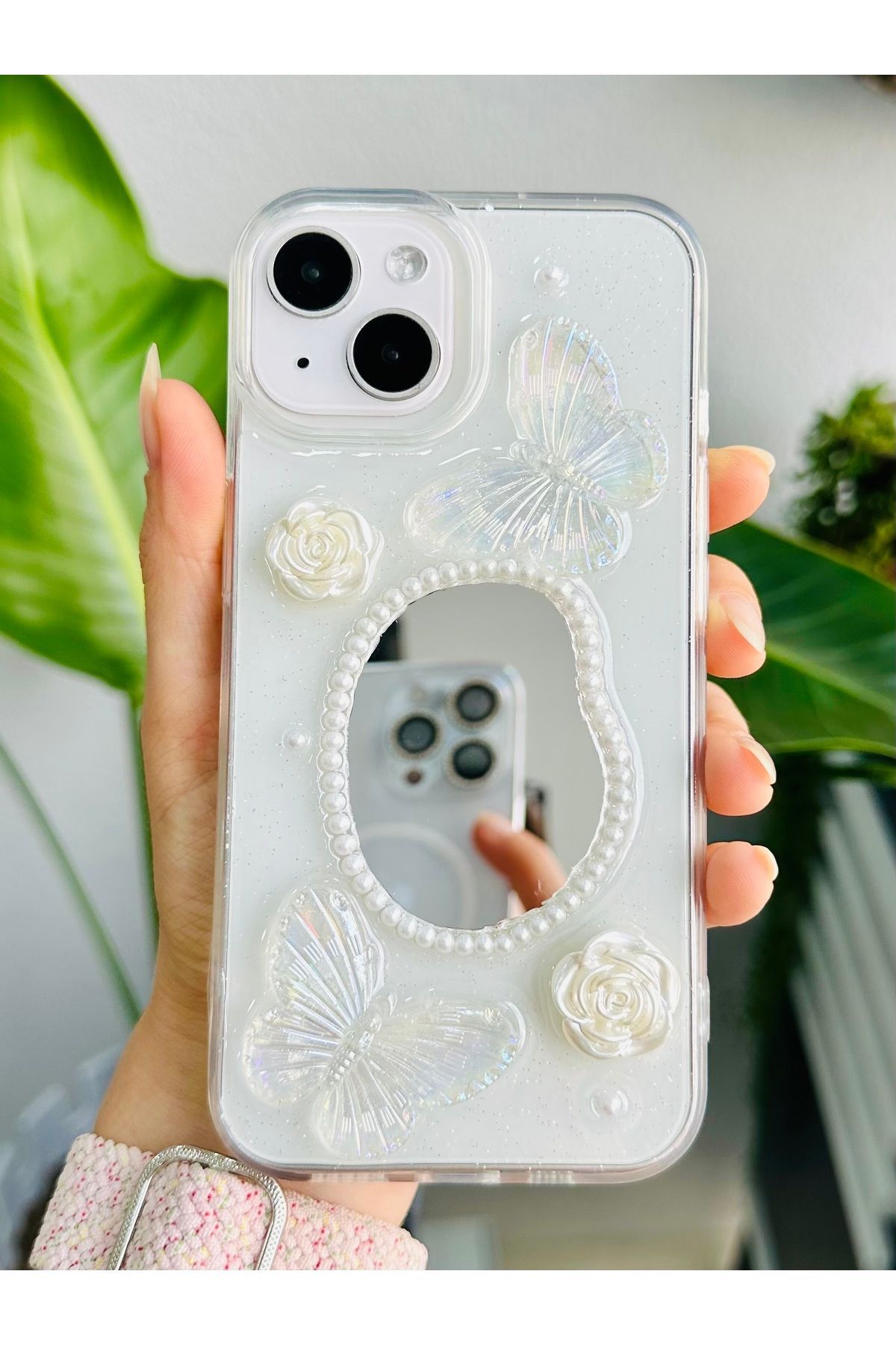 iphone 13 14 15 compatible mirrored model silicone case