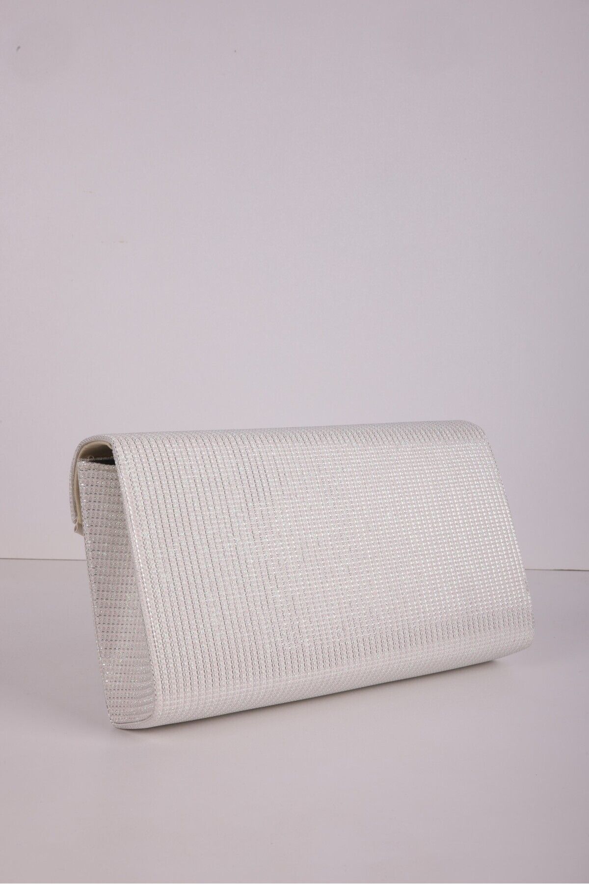 ysl bag-White Glitter Detailed Strap Chain Evening Dress Clutch Bag 3
