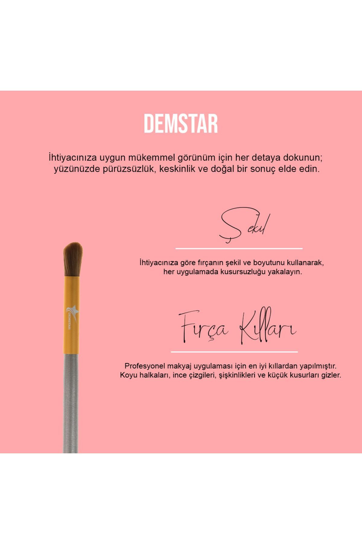 Professional Makeup Brush Champagne Gölgelendirme Fırçası Makyaj Fırçası No:22 — TYC4T582MN171652468374834 — تصویر 3 از 7