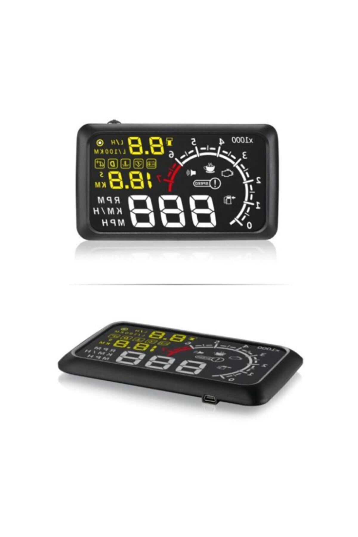 Gplus-X3 Hud لوحة العدادات الافتراضية شاشة عرض علوية مقاس 5.5 بوصة Obd 2 سرعة ومعلومات المحرك عاكسة 2