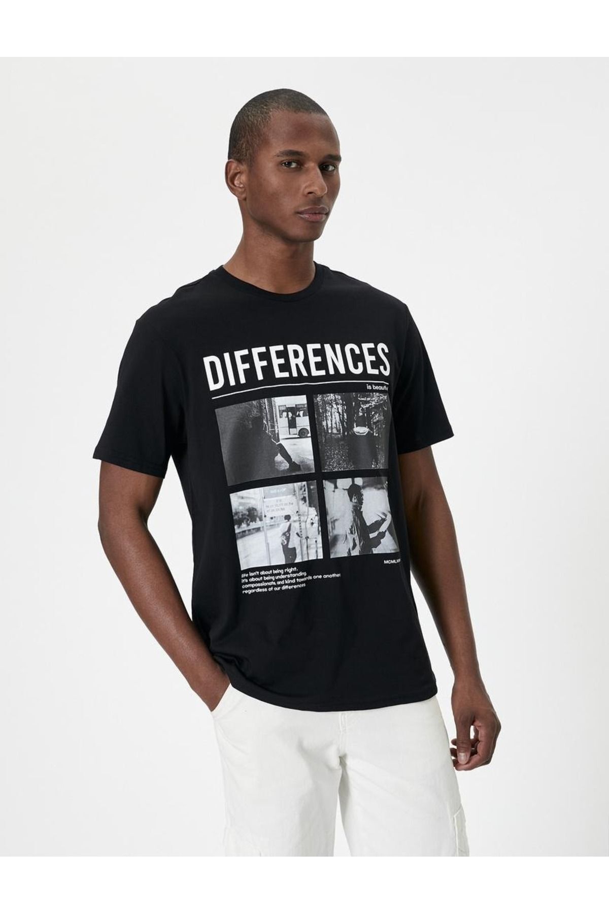 تیشرت مردانه صورتی کوتون | SS0000000035833 اورجینال - تصویر 3