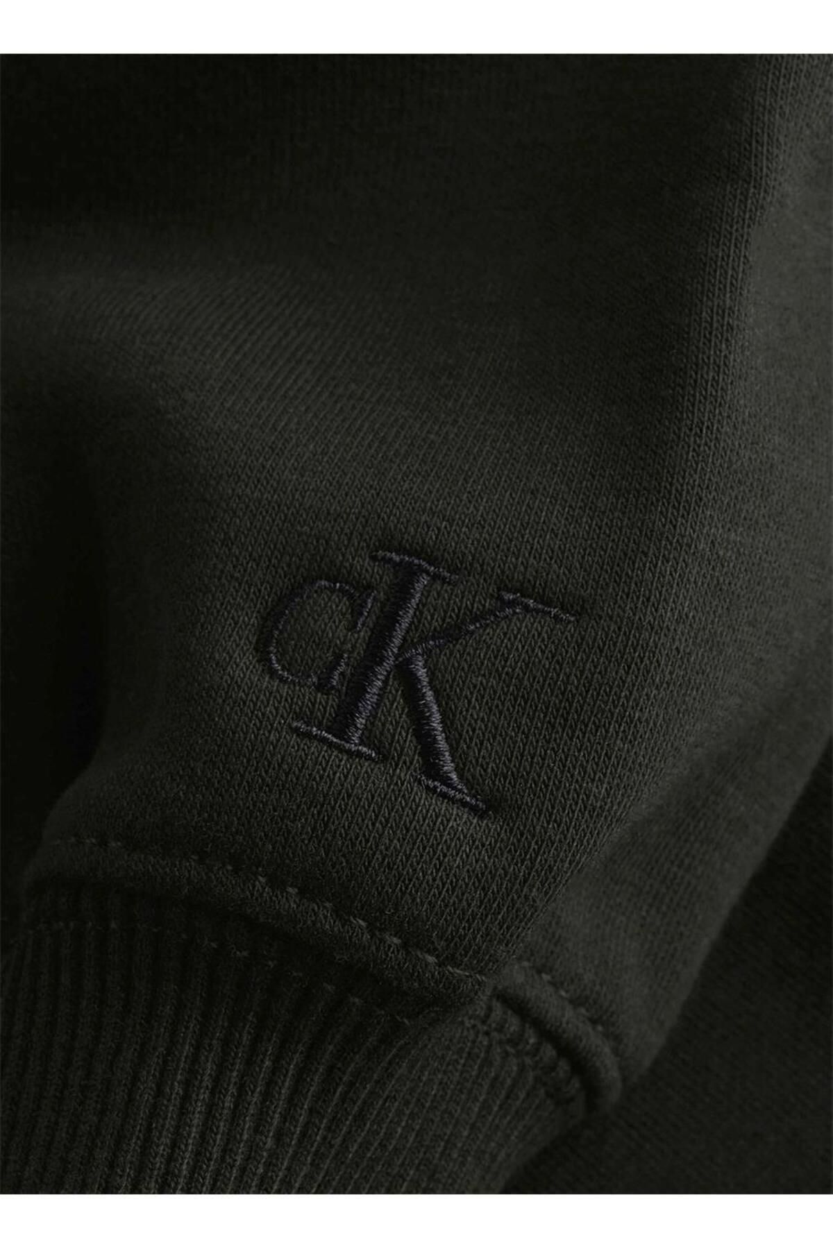 سویشرت مشکی مردانه HWK CN نهادی عمودی اورجینال Calvin Klein