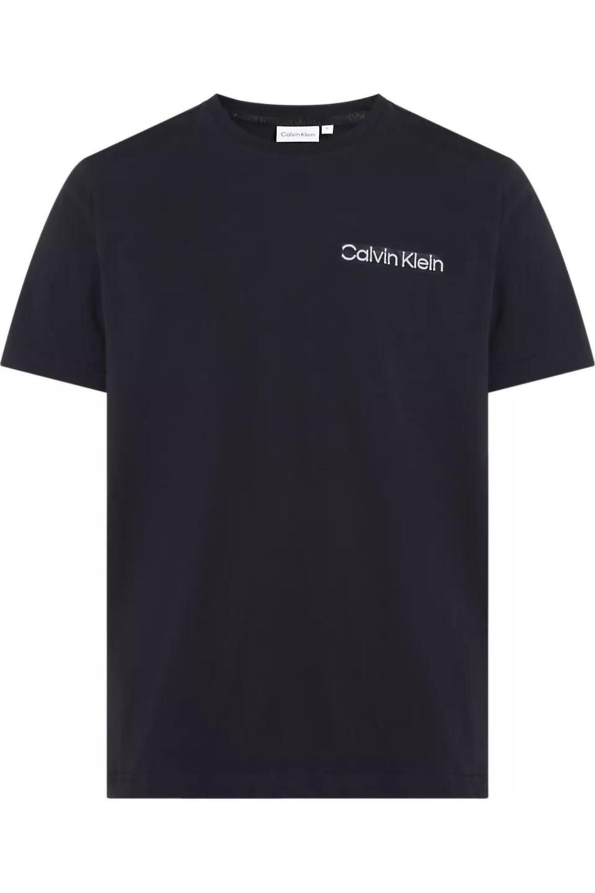 تی شرت گلدوزی لوگوی بلند Calvin Klein