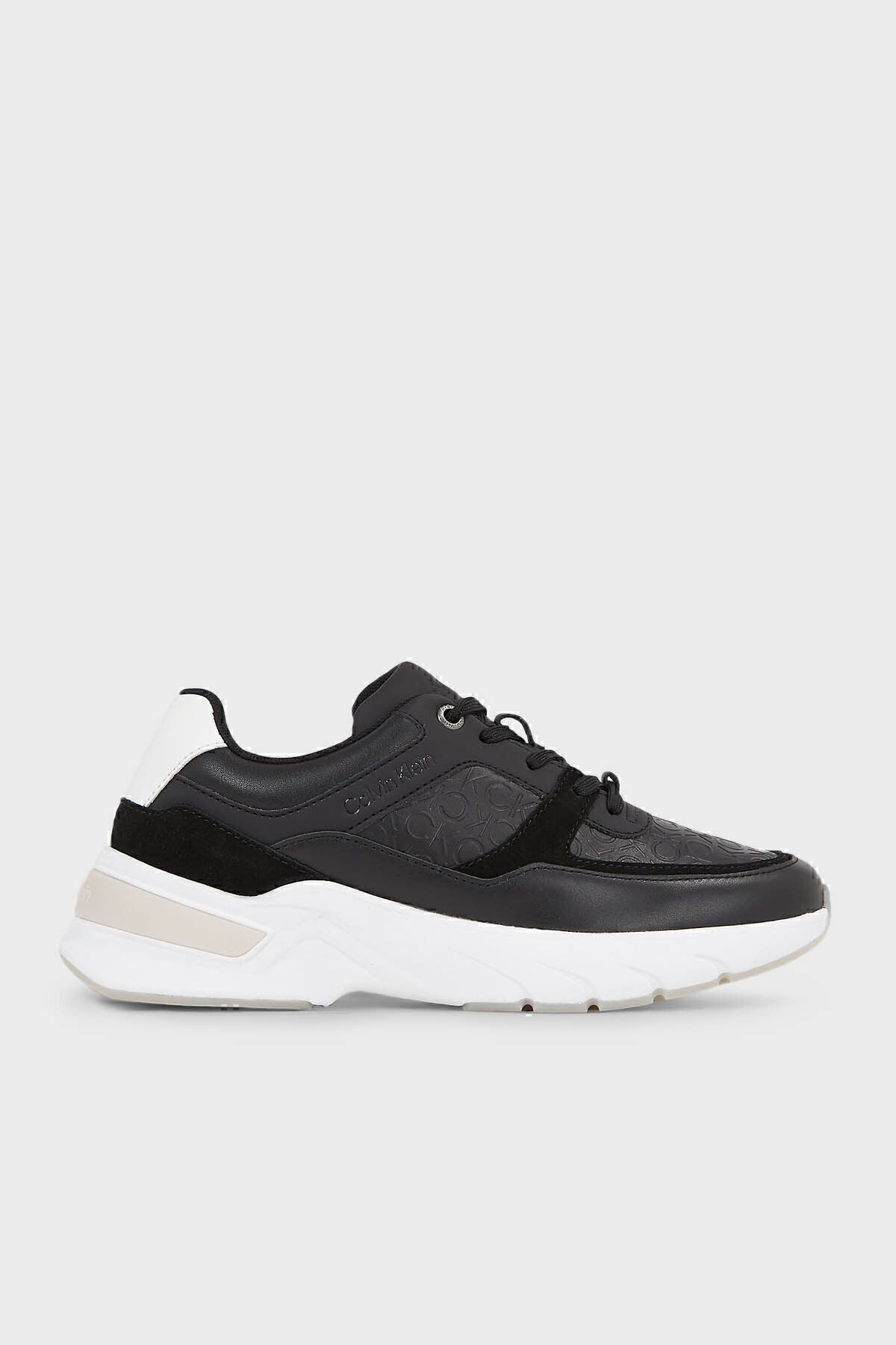 کفش کتانی زیره ضخیم چرمی HW0HW018690GQ SHOES HW0HW01869 0GQ Calvin Klein