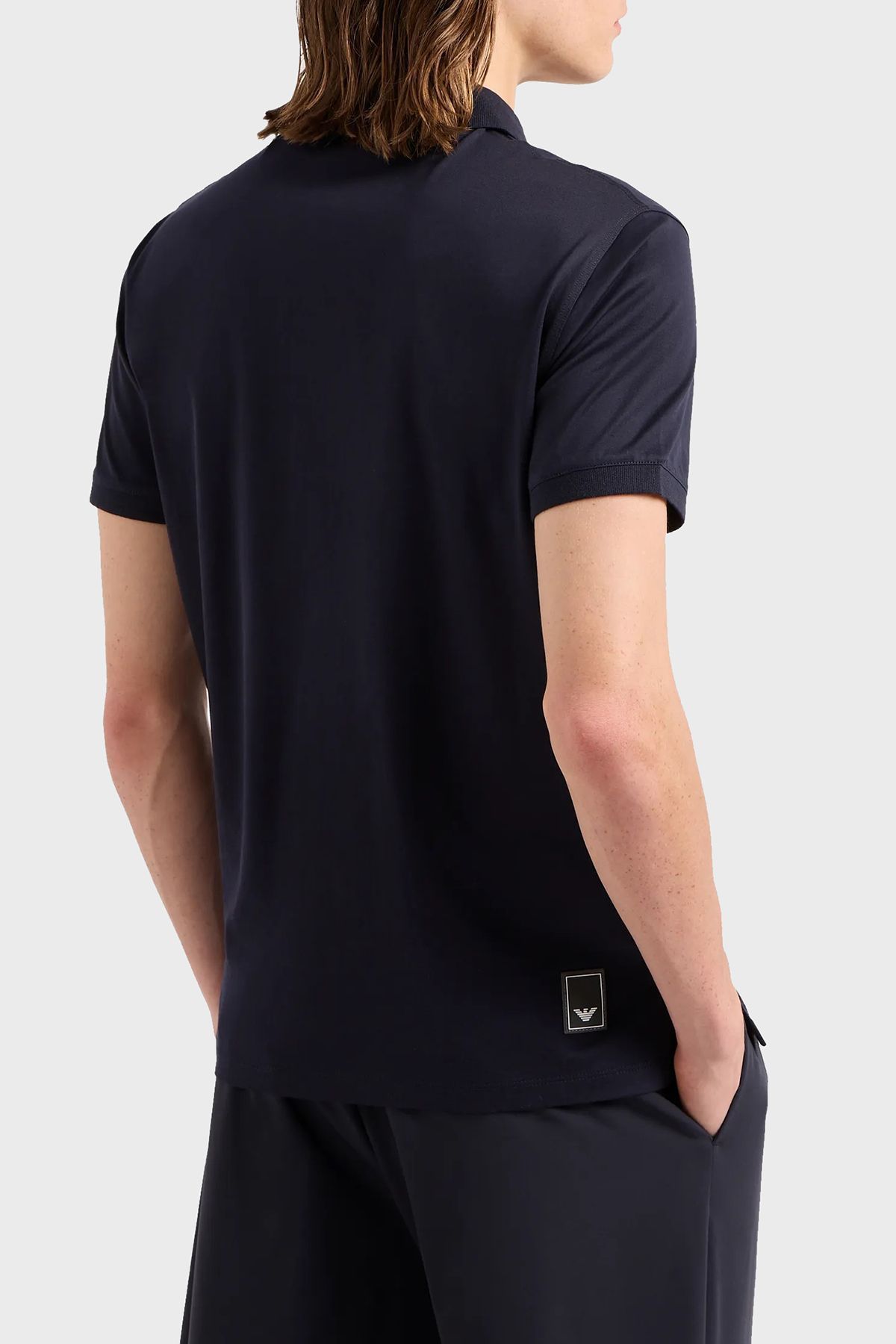 تی شرت مردانه یقه پولو تناسب معمولی نخی EM000080 AF10094 UB118 Emporio Armani