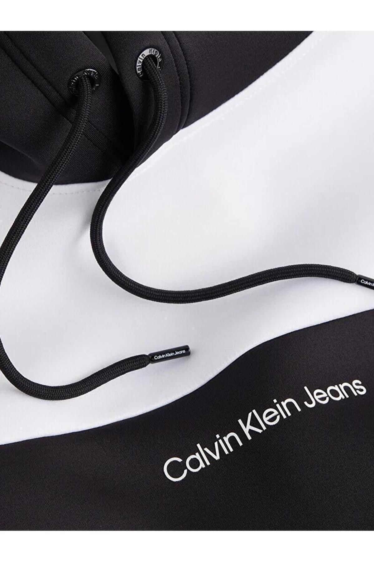 سویشرت مشکی مردانه مسدود کردن هود فضا اورجینال Calvin Klein