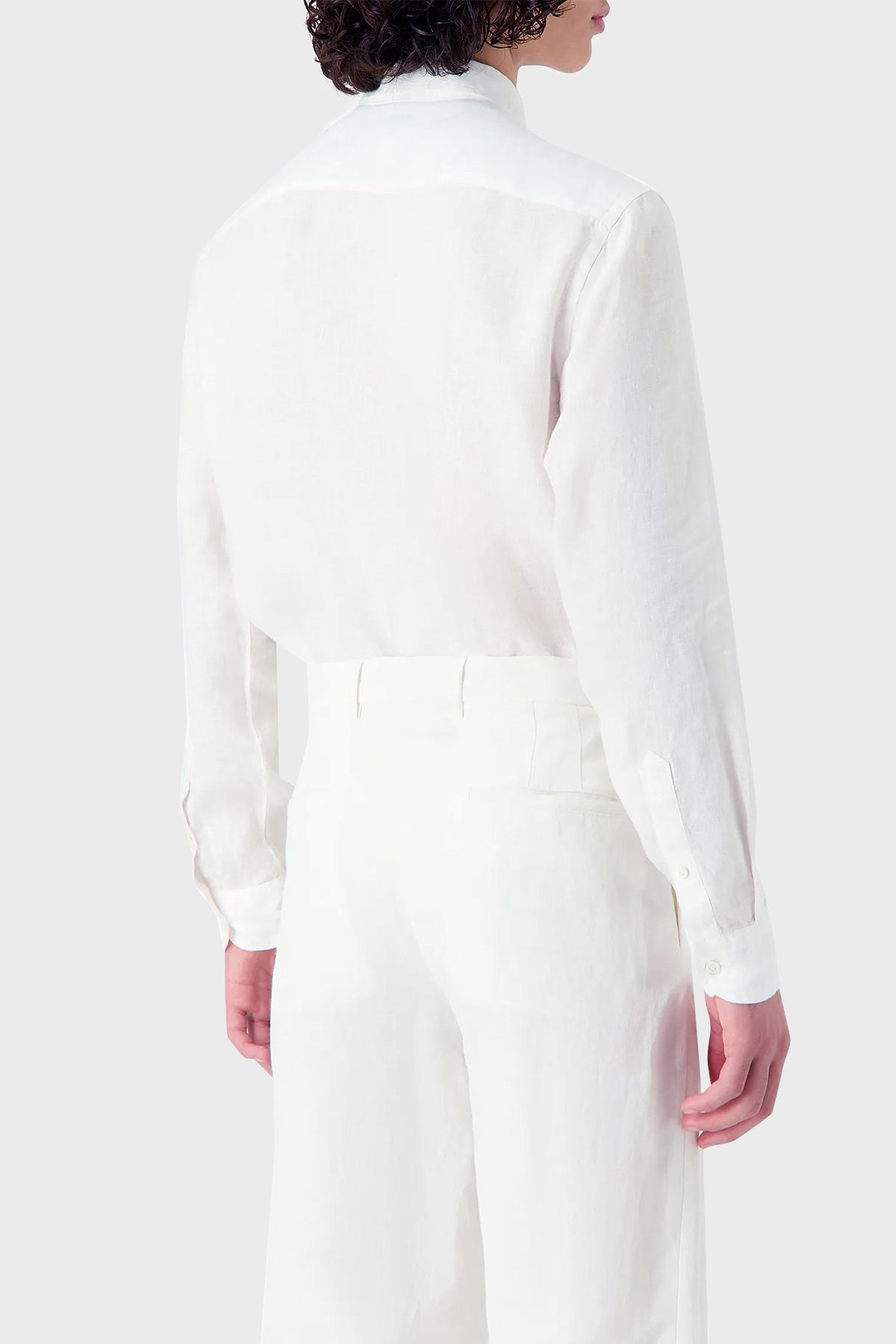پیراهن 100% کتانی معمولی پیراهن مردانه E31SM0 010F1 101 Emporio Armani