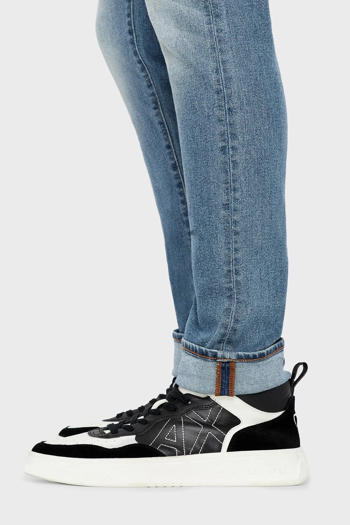 شلوار جین آبی مردانه J14 پنبه طبیعی کمر اسکینی مناسب 3RZJ14 Z1X3Z 150 Armani Exchange