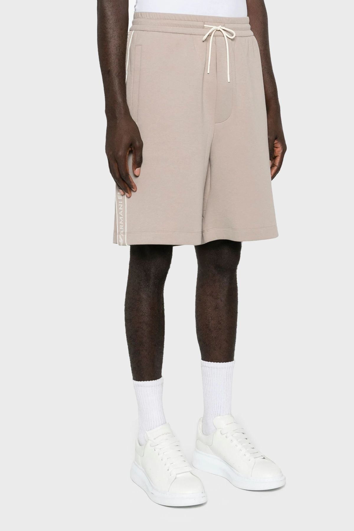 شلوار کوتاه مردانه جیب دار معمولی نخی 3D1P69 1JHSZ 0650 Emporio Armani
