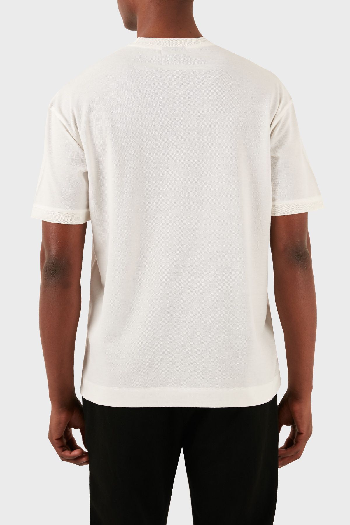 تی شرت مردانه تی شرت یقه خدمه معمولی تی شرت مردانه 3D1TC8 1JTKZ 0101 Emporio Armani