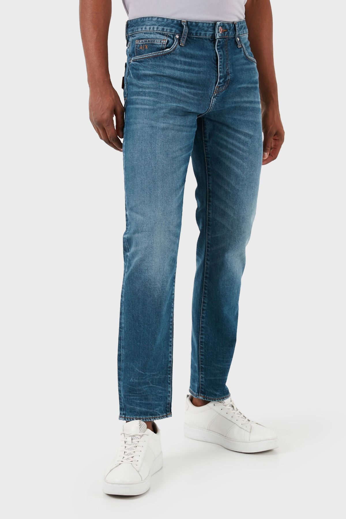 شلوار جین آبی مردانه J13 پنبه باریک 3DZJ13 Z1YGZ 1500 Armani Exchange