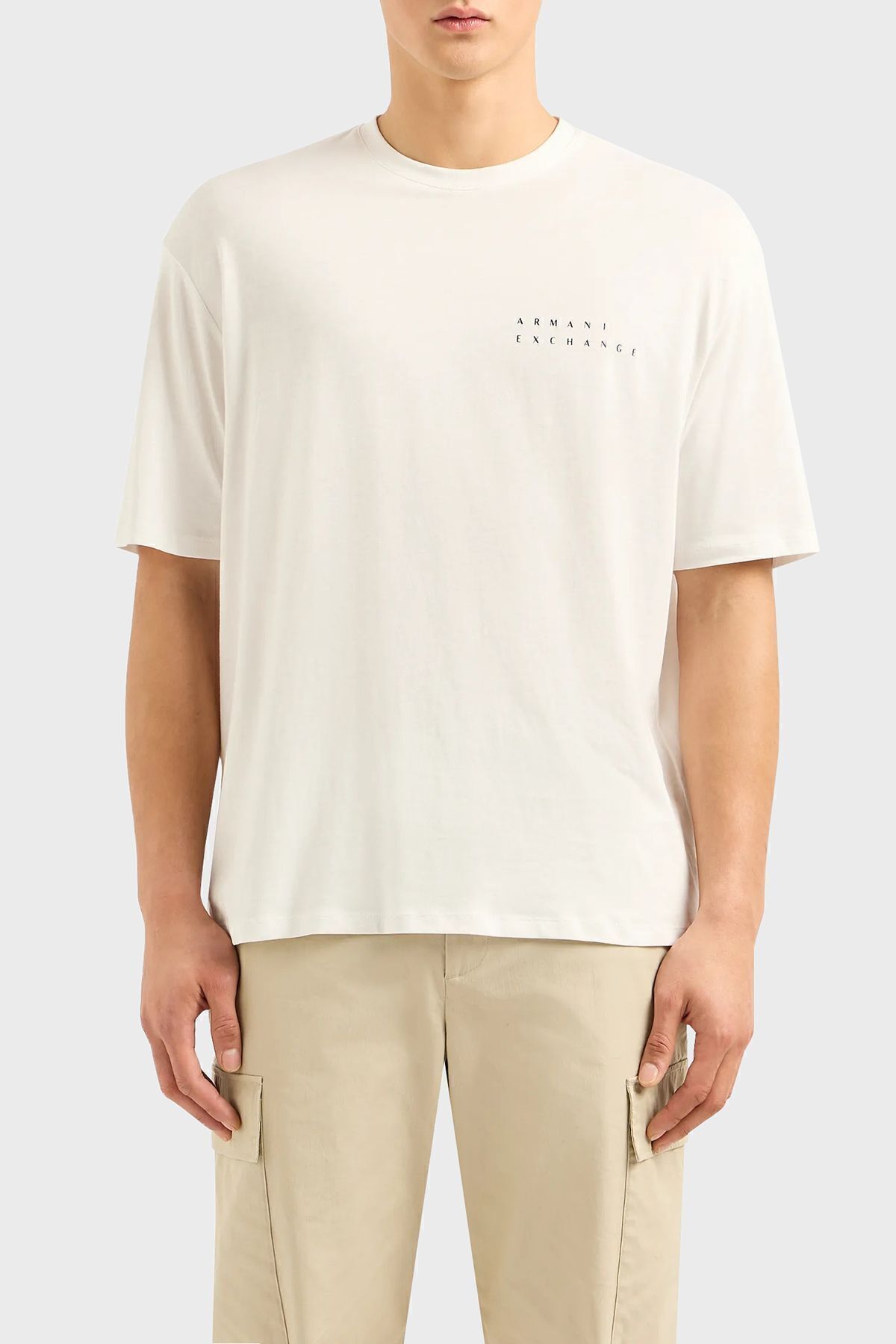 تی شرت سفید مردانه پیراهن مناسب پنبه ای 3dzthj zjbyz 1116 Armani Exchange