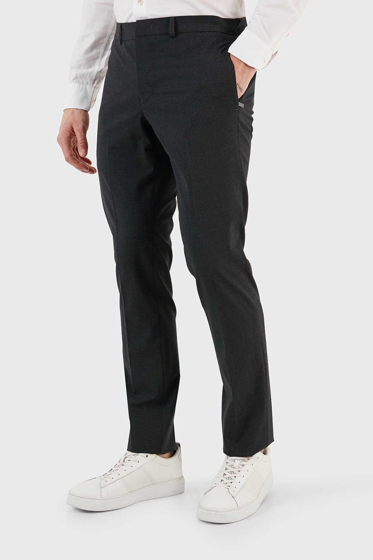 شلوار پشمی ترکیبی Skinny-Cut شلوار مردانه H41P68 01506 630 Emporio Armani
