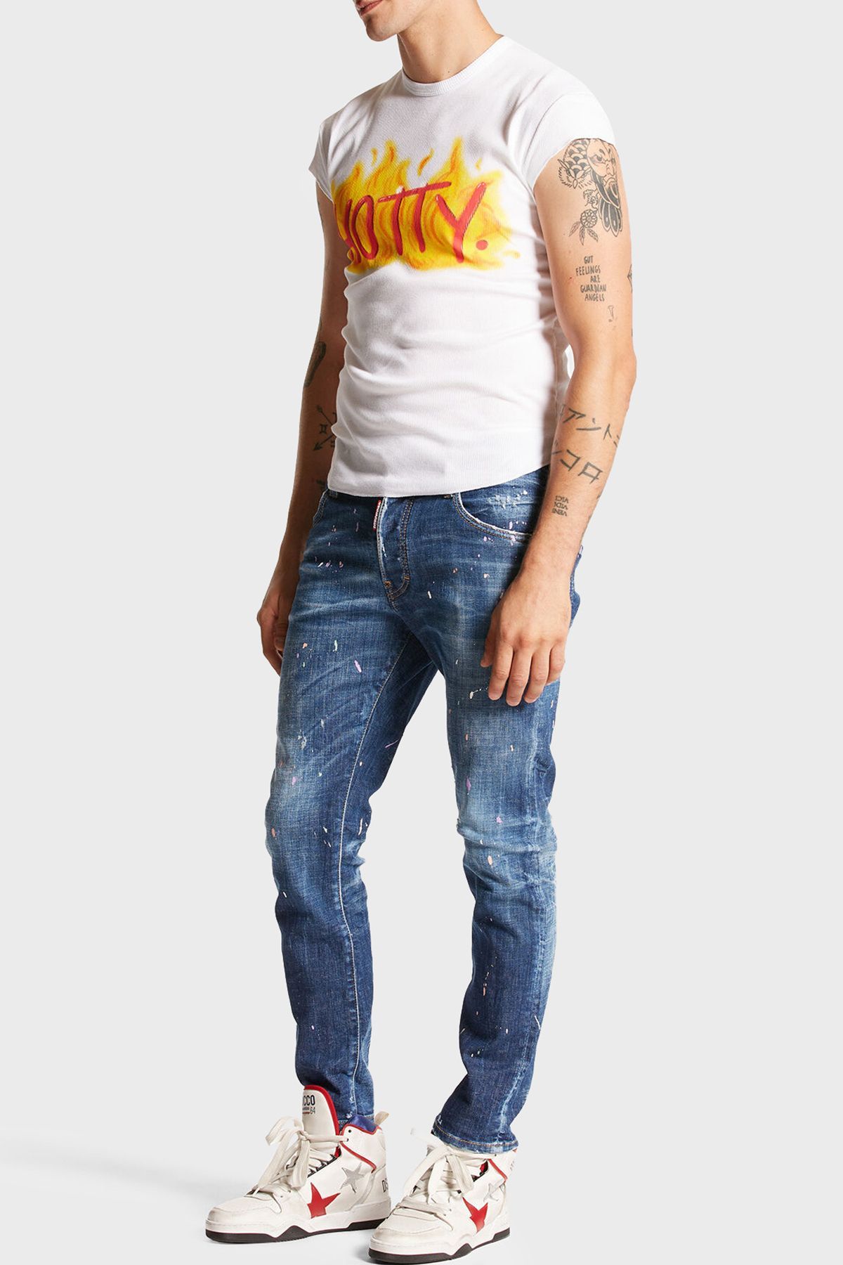 شلوار جین آبی مردانه مناسب 470 اورجینال DSquared2