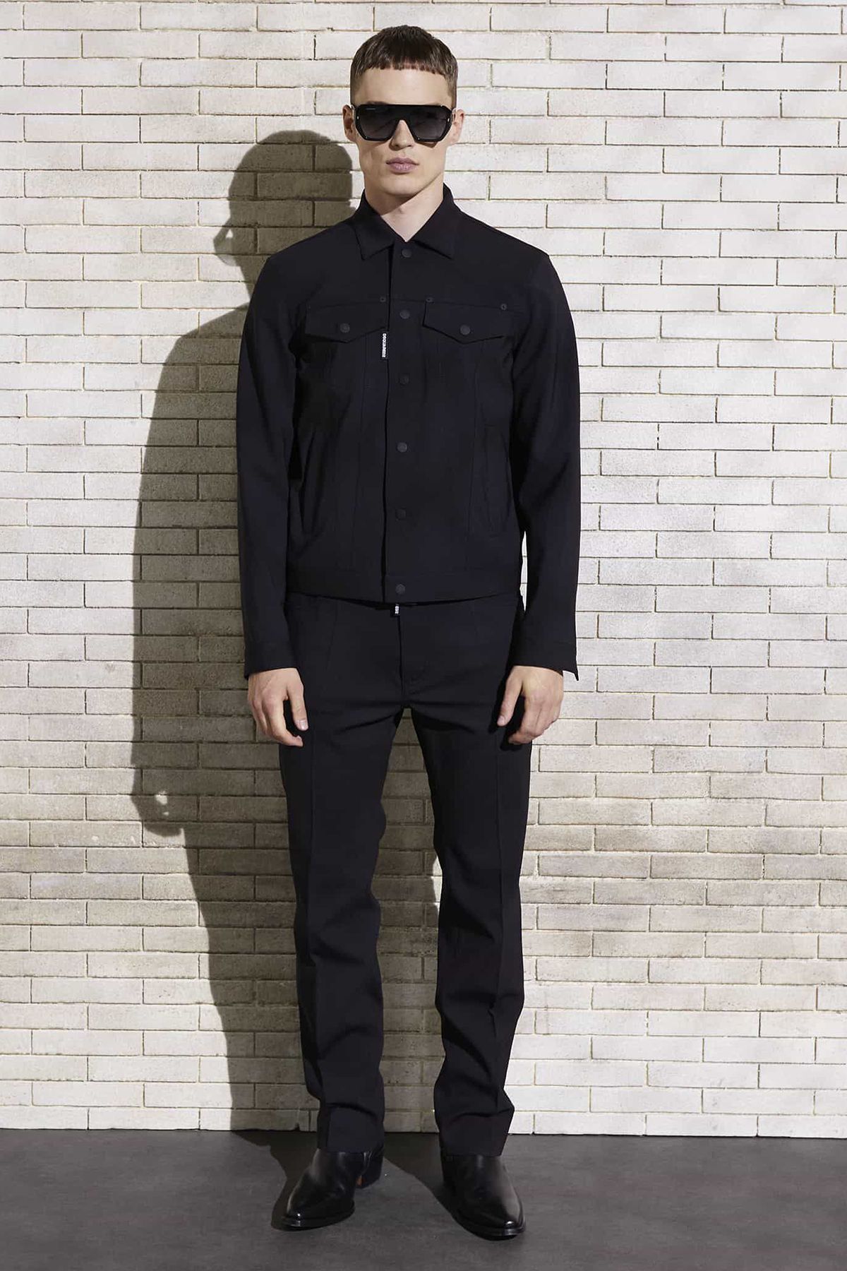 کت مشکی مردانه ژاکت کشش اسکینی و باریک 900 DSquared2