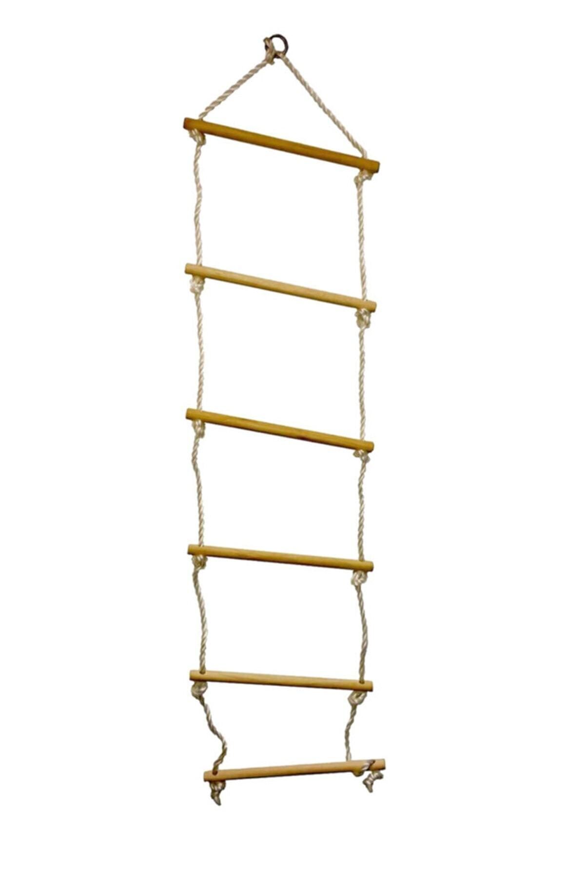 Boat Rope Ladder Wooden Step Rope Climbing Tower Pool Ladder Anti-Slip Deck Ladder
