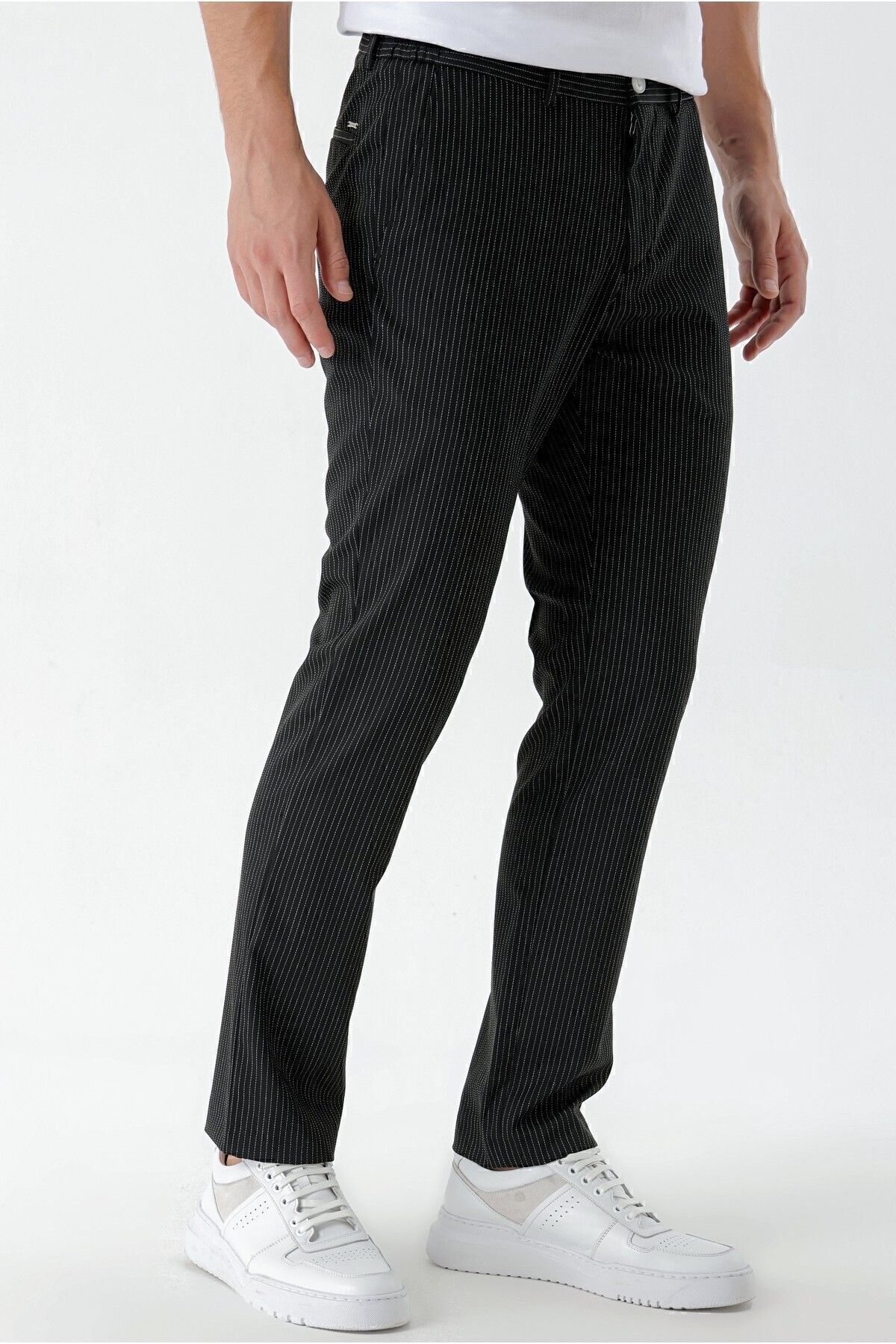 شلوار پارچه ای مشکی مردانه 'S SLIM FIT اورجینال Morven