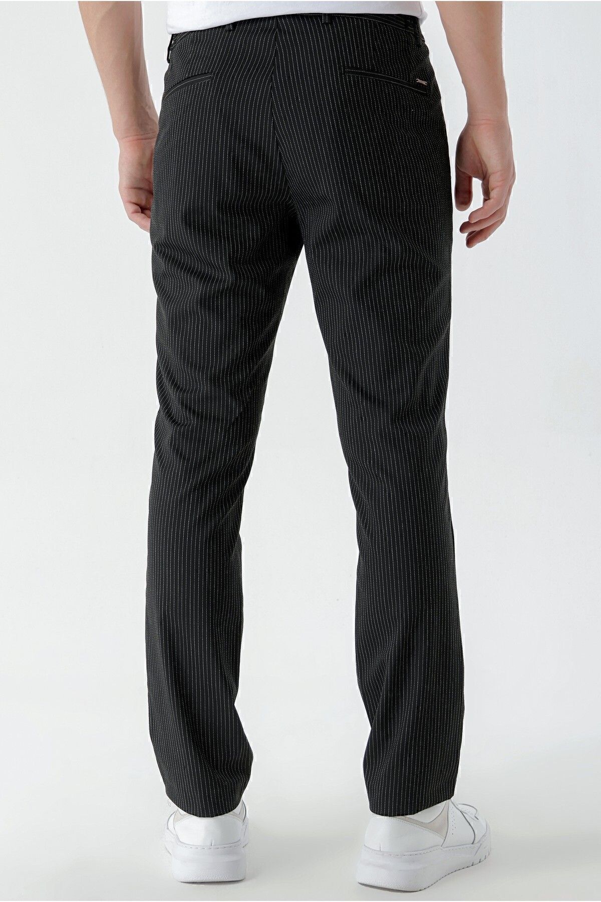 شلوار پارچه ای مشکی مردانه 'S SLIM FIT اورجینال Morven