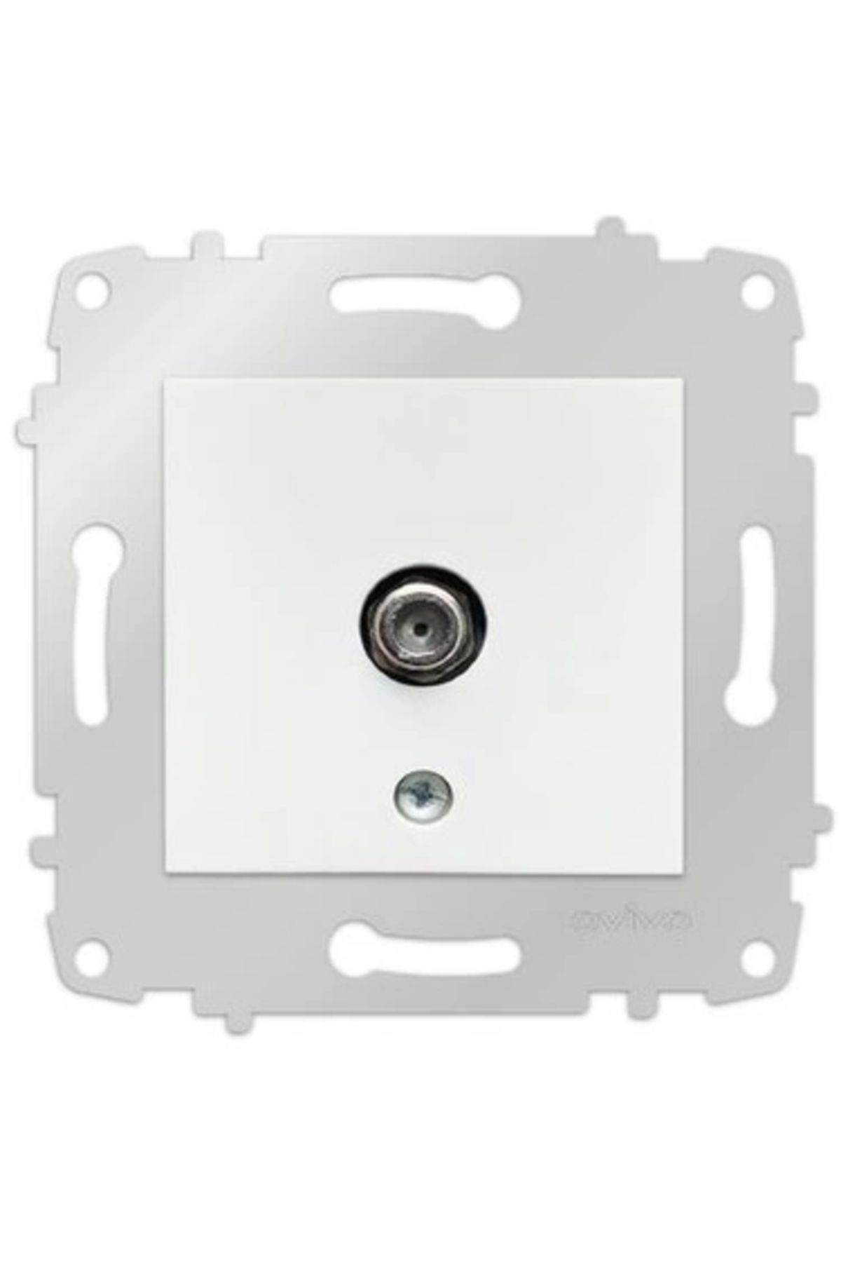 OVİVO Grano Beyaz Tv Uydu Prizi (Çerçevesiz)