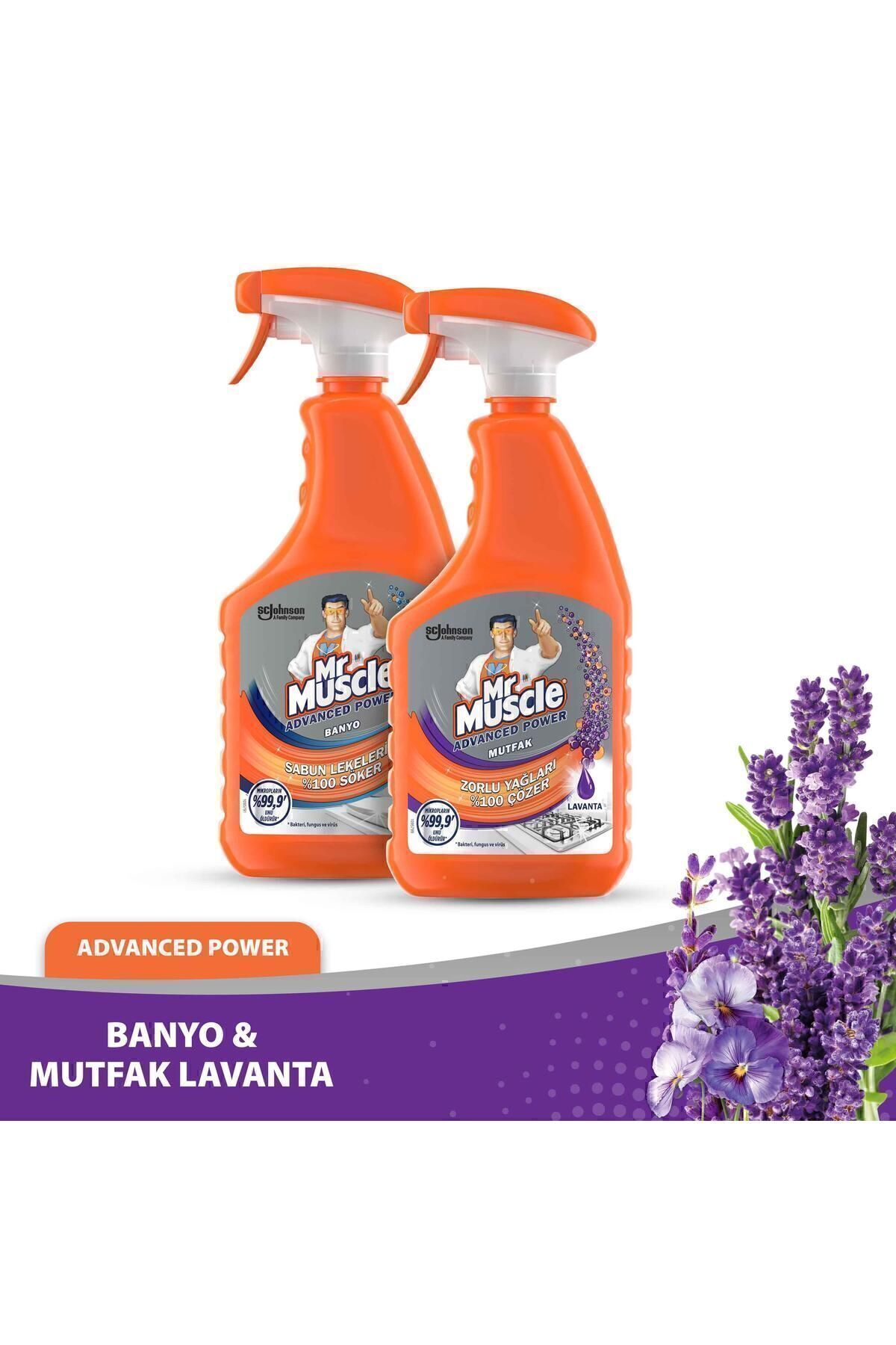 Mr. Muscle Advancad Power Banyo ve Lavanta Kokulu Mutfak Temizleyici Set