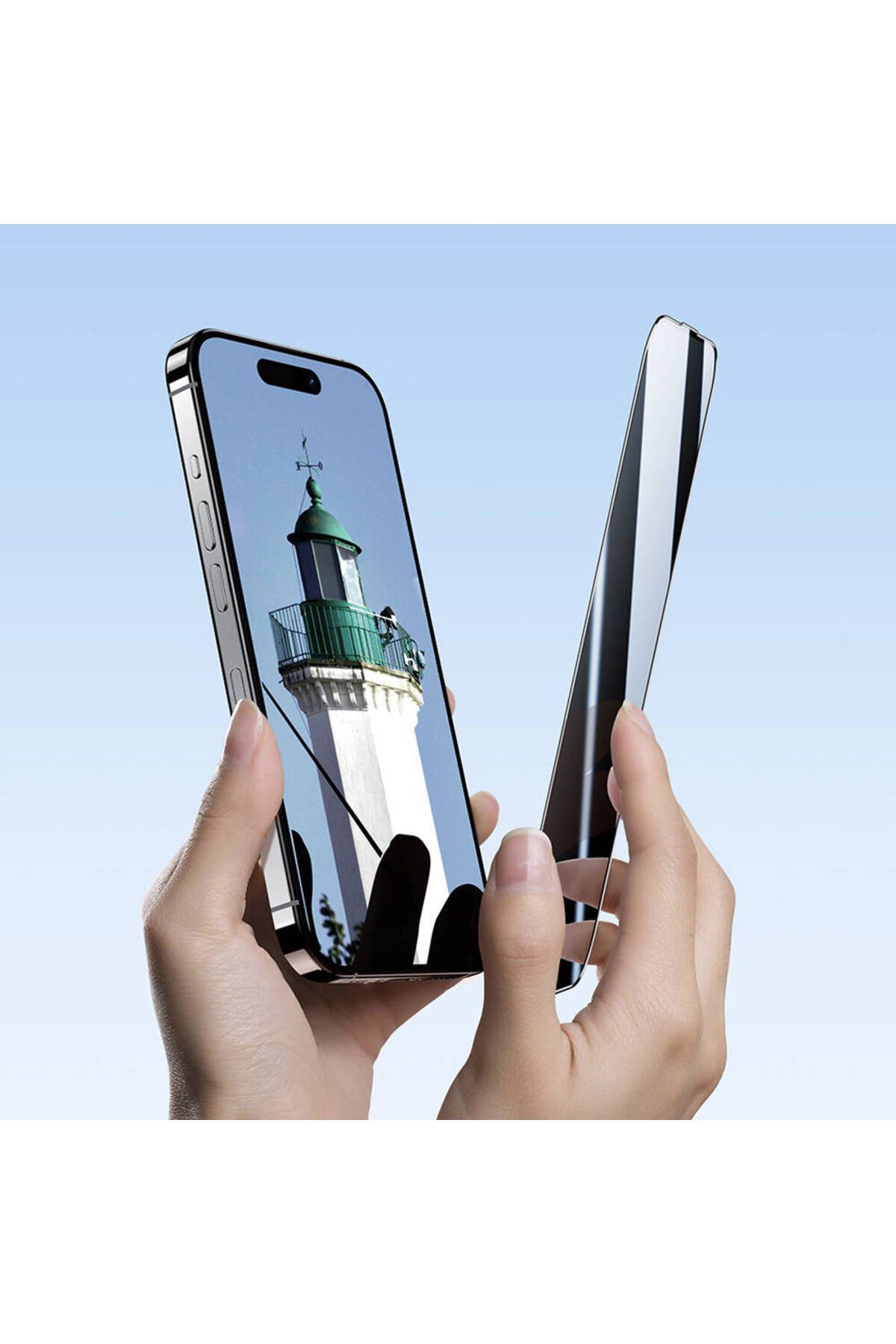 Benks-0.4mm Screen Protector Ultra Shield Benks for iPhone 14 Pro Max - with App App 3