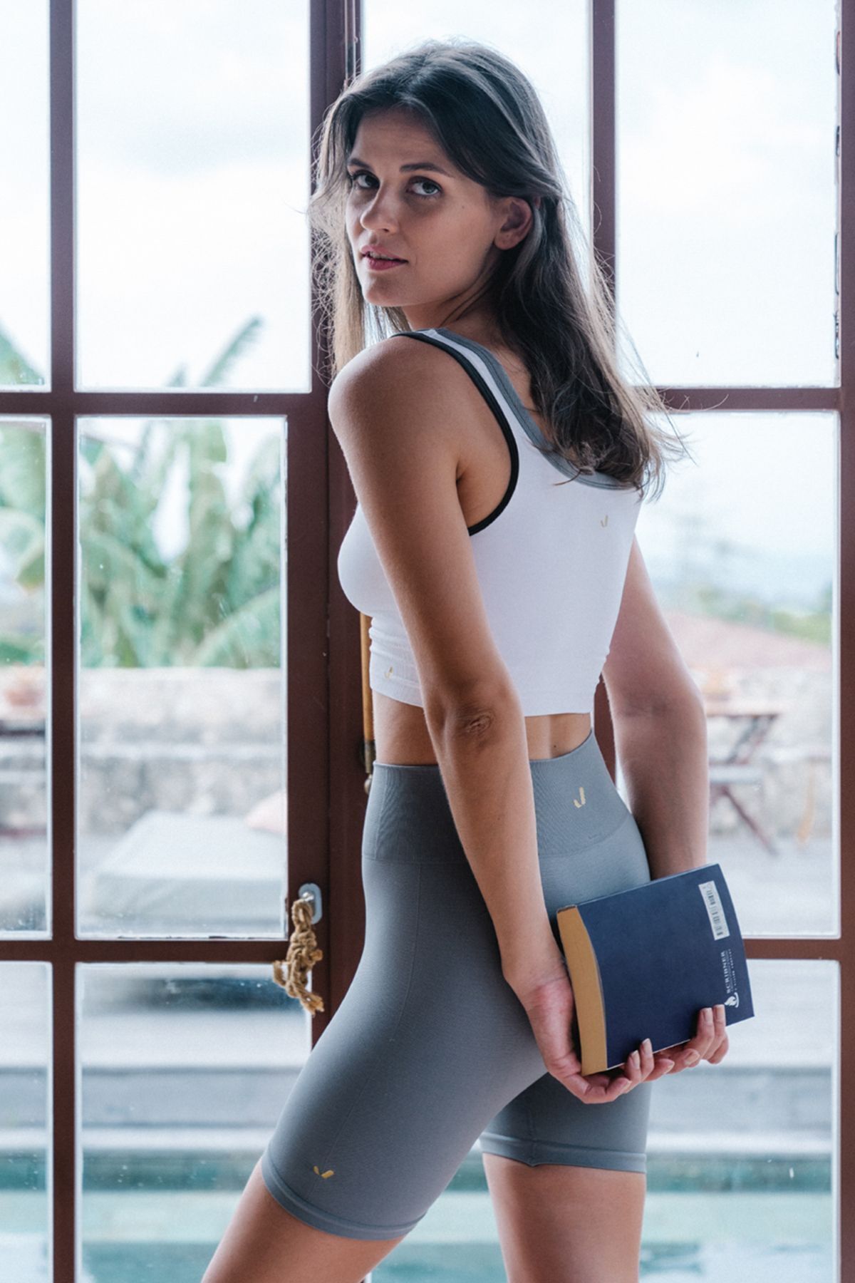Lucia Biker Tights Grey