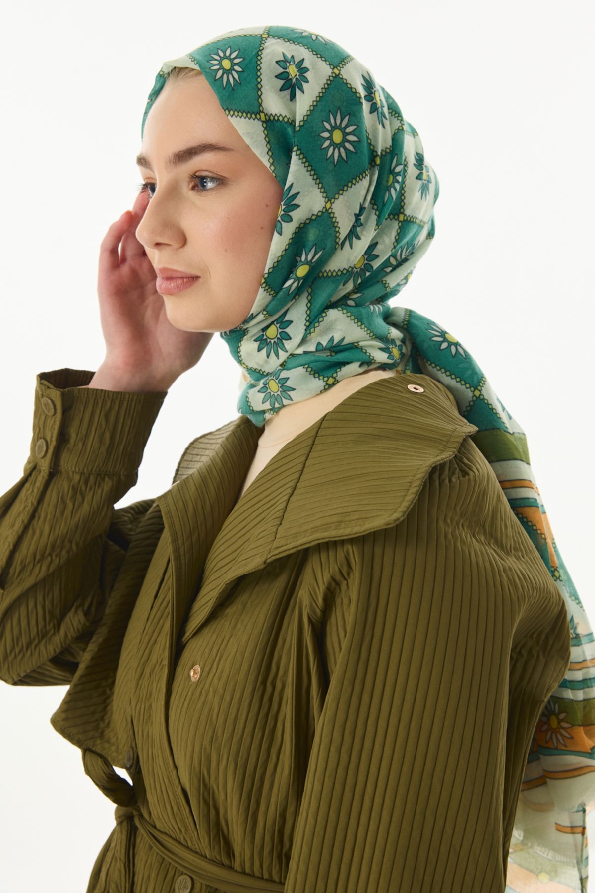 SOFT AKSESUAR-Daisy Patterned Shawl - Stylish and Comfortable 5