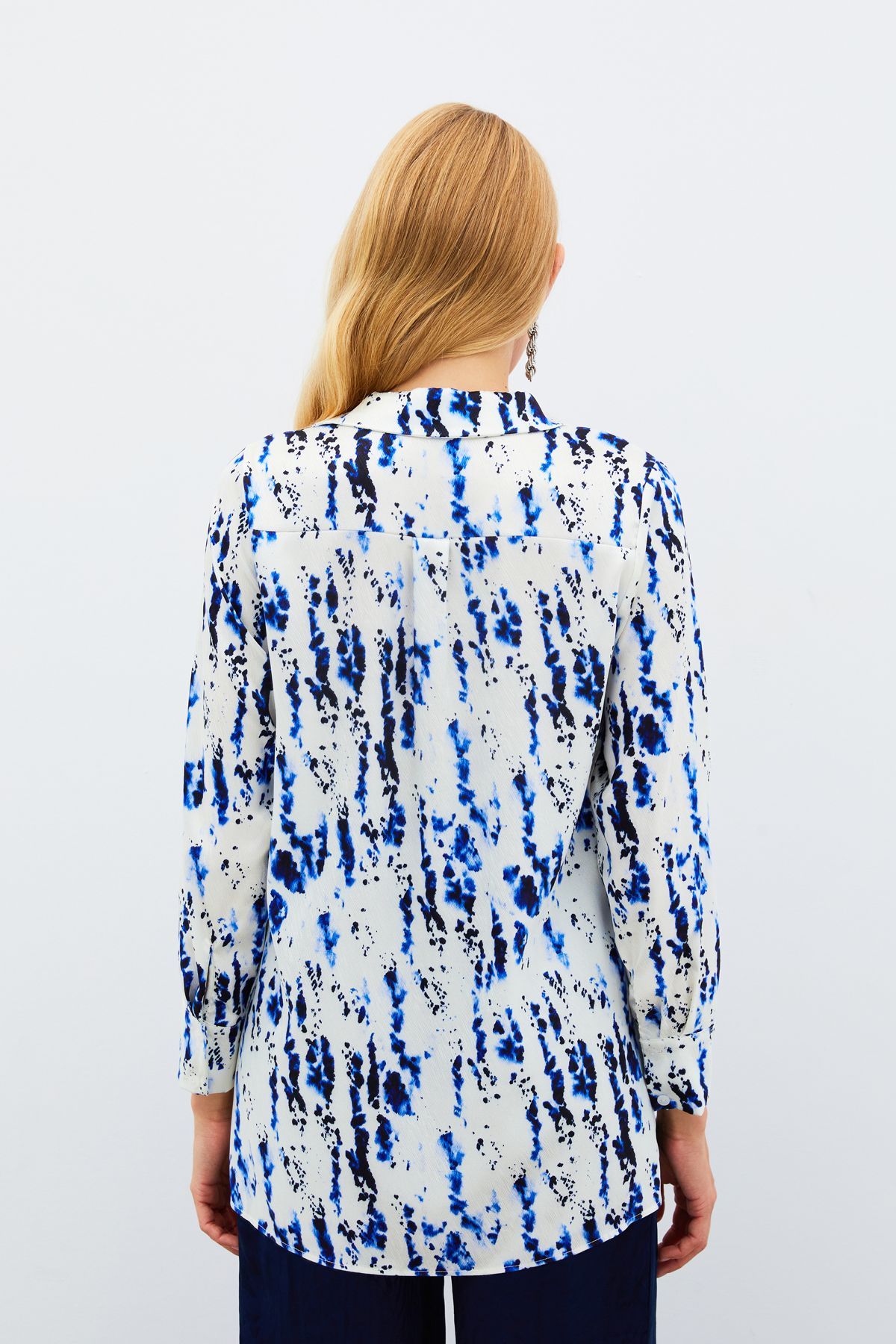 Sateen-Sax Blue Grizzly Long Shirt 6
