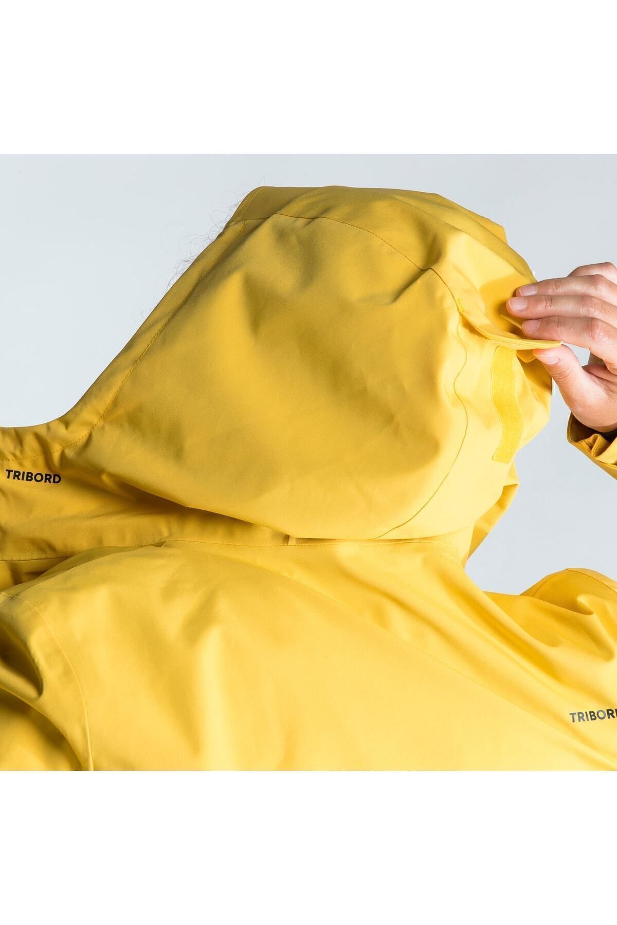 Decathlon Tribord Women s Sailing Raincoat Yellow Sailing 300 Trendyol