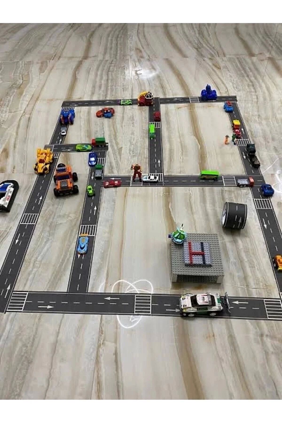 GO ON OUTFIT Otobant Eğitici Ve Yol Yapım Oyun Bandı Şerit Etiketi 7cm 10 Metre