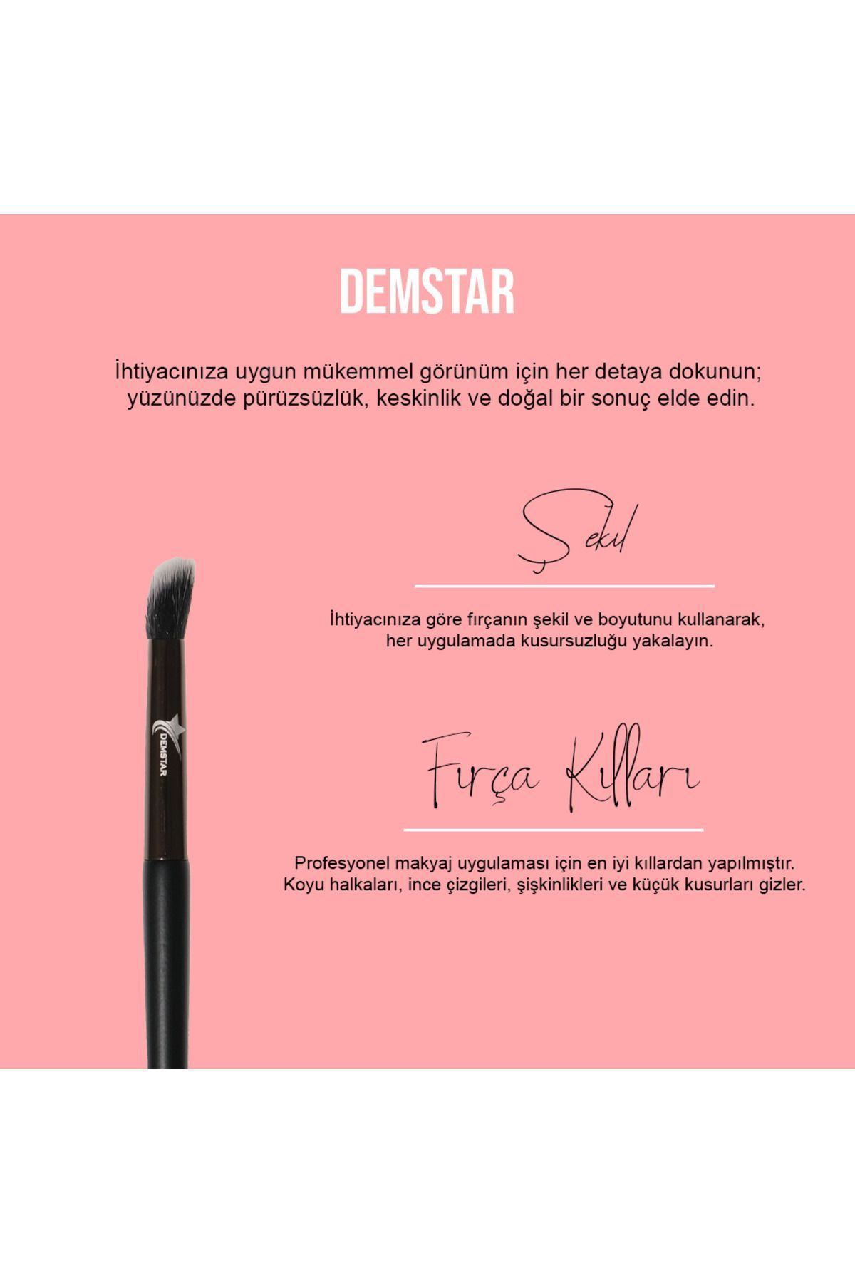 برس آرایشی حرفه ای برس آرایشی سری نرم کانسیلر خمیده برس آرایشی شماره: 33 Demstar