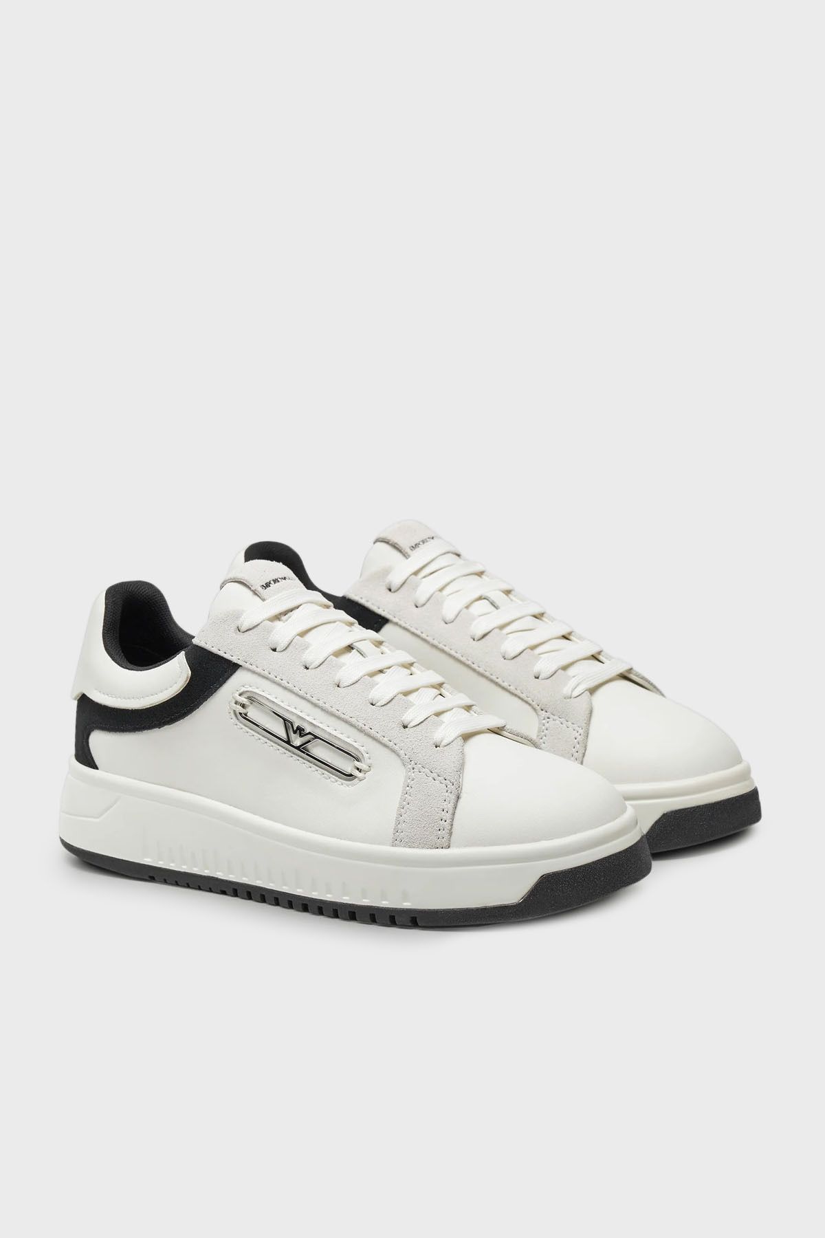 کفش کتانی چرم اصل SHOES X3X024 XR222 C679 Emporio Armani