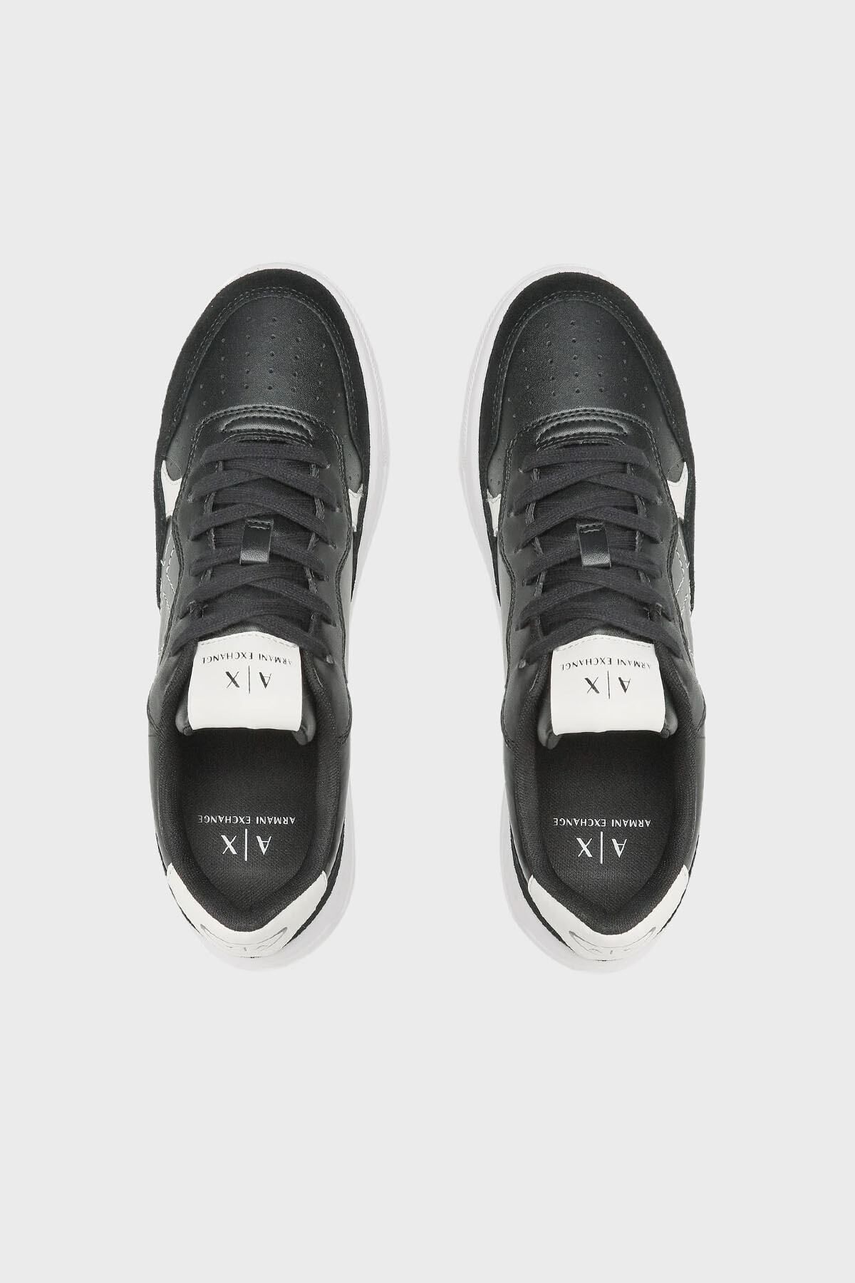 اسنیکر مشکی مردانه کفش ورزشی چرمی xux148 xv601 k001 Armani Exchange