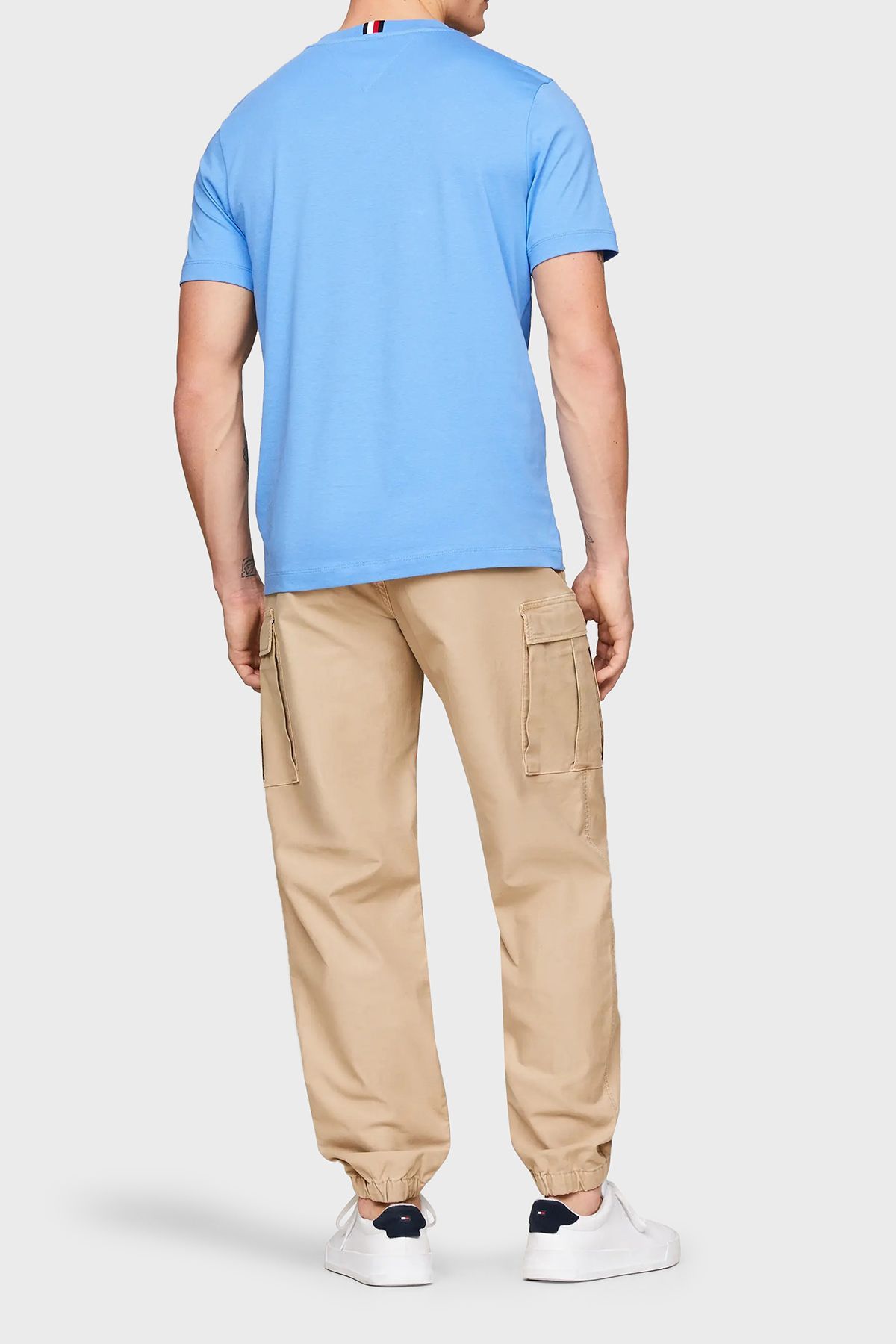 تی شرت مشکی مردانه پیراهن مناسب پنبه ای MW0MW33987 C30 Tommy Hilfiger