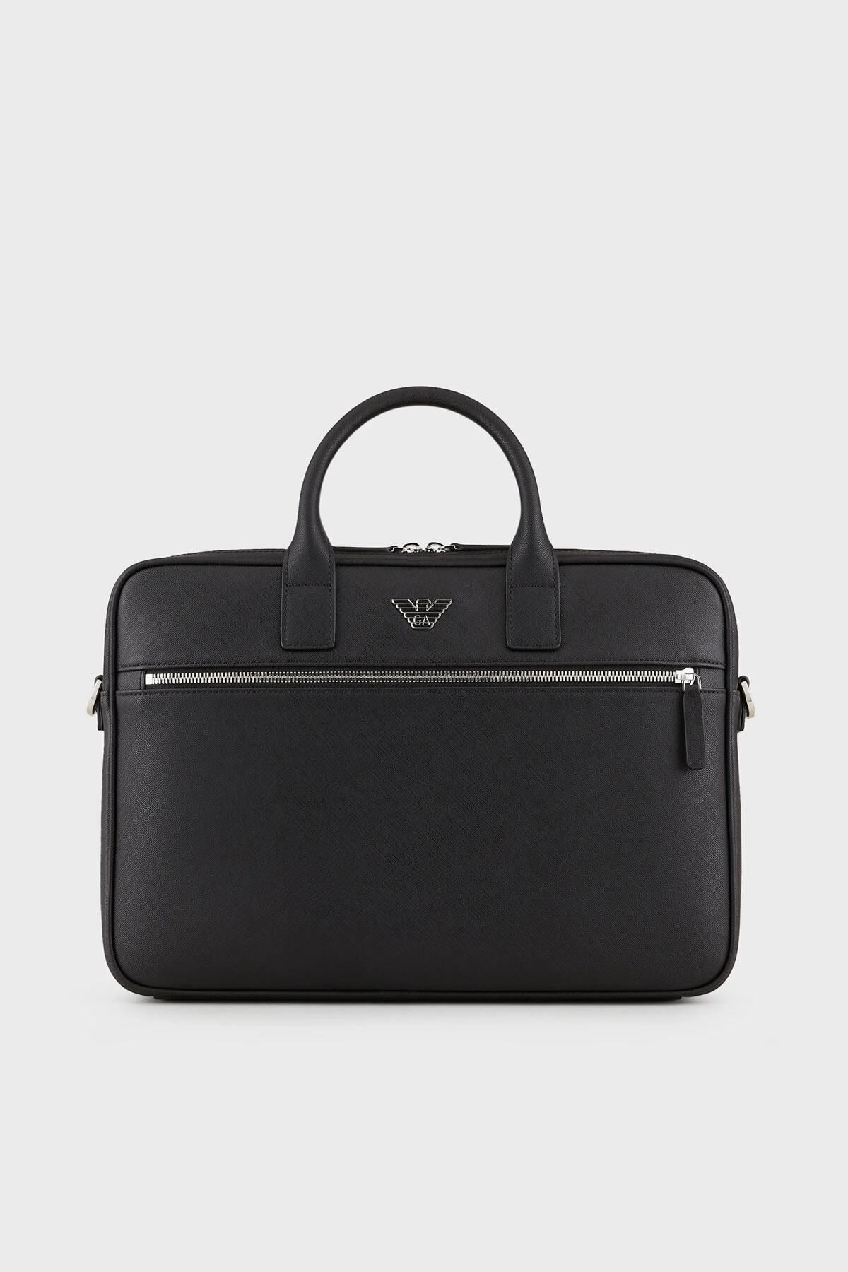 کیف لپ تاپ و اسناد مردانه بند پسوند قابل جابجایی با زیپ کیسه Y4P119 Y138E 81072 Emporio Armani
